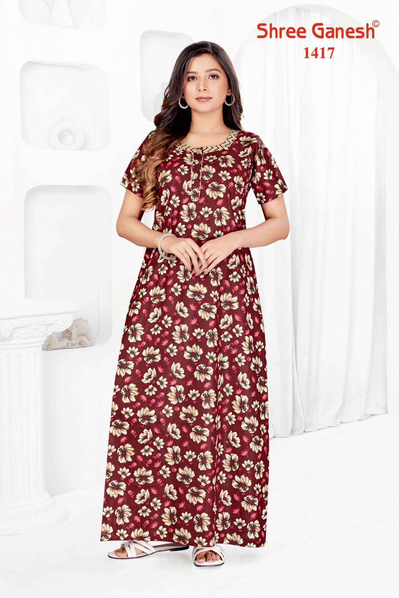 SHREE GANESH KALKI VOL 1 LADIES NIGHTY GOWN ( 25 PCS CATALOG )