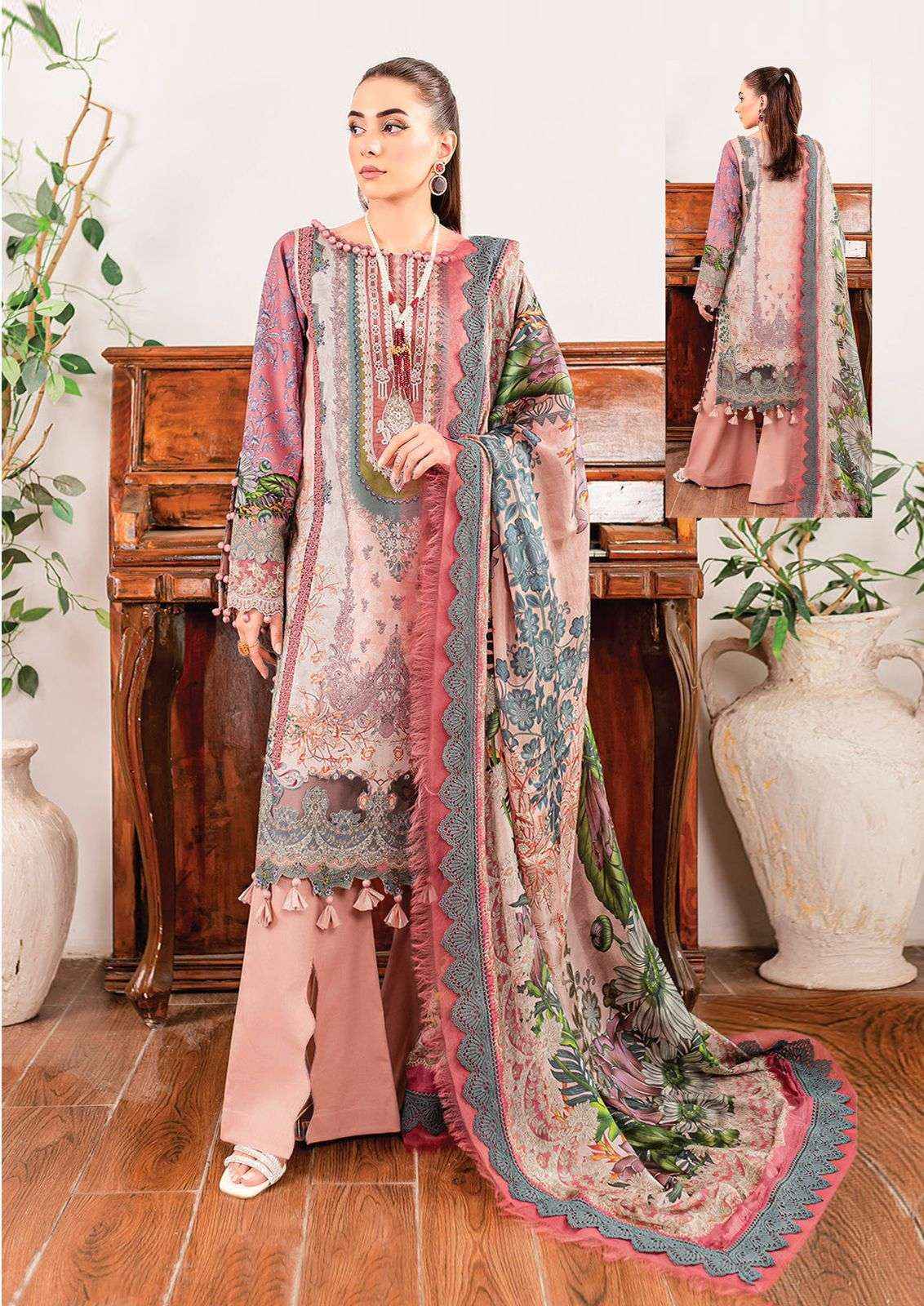 AL KARAM KESARIYA MAGIC IN PRINT VOL 12 COTTON DIGITAL PRINT SUIT ( 6 PCS CATALOG )