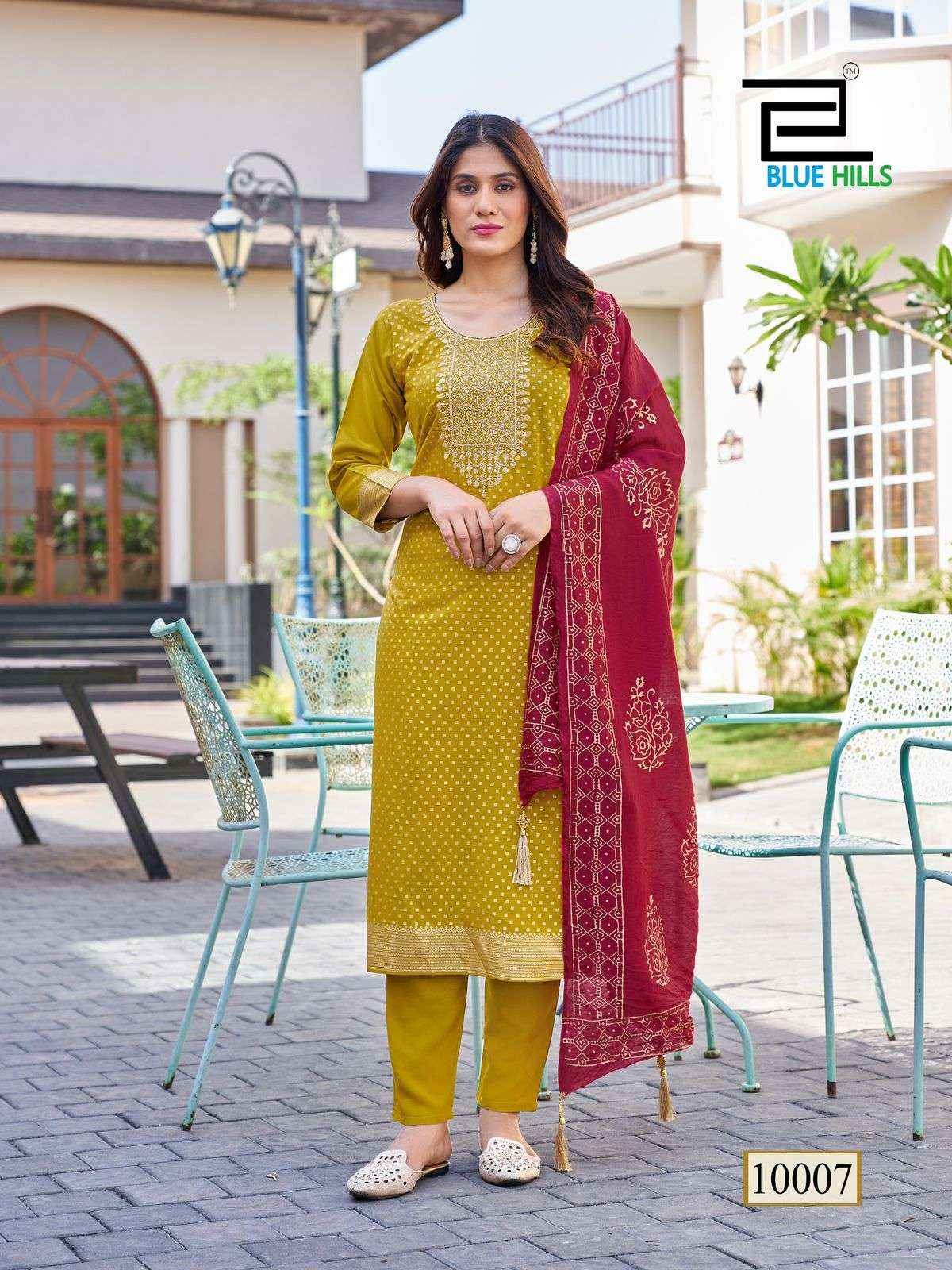 BLUE HILLS ROYAL TOUCH VOL 10 READYMADE SUITS ( 8 PCS CATALOG )