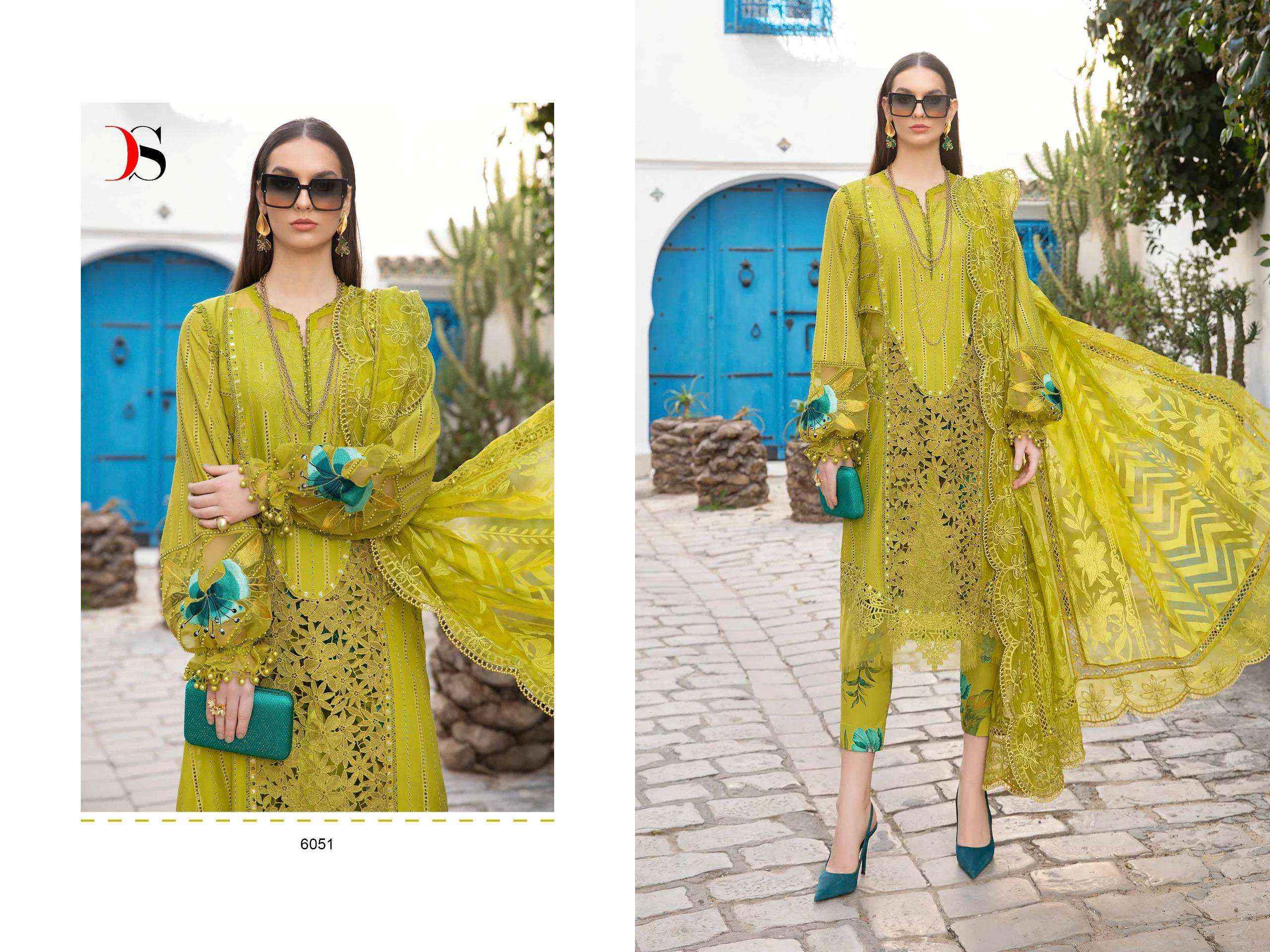 DEEPSY SUITS MARIA B VOYAGE LAWN 24 NX PAKISTANI DRESS MATERIAL ( 3 PCS CATALOG )