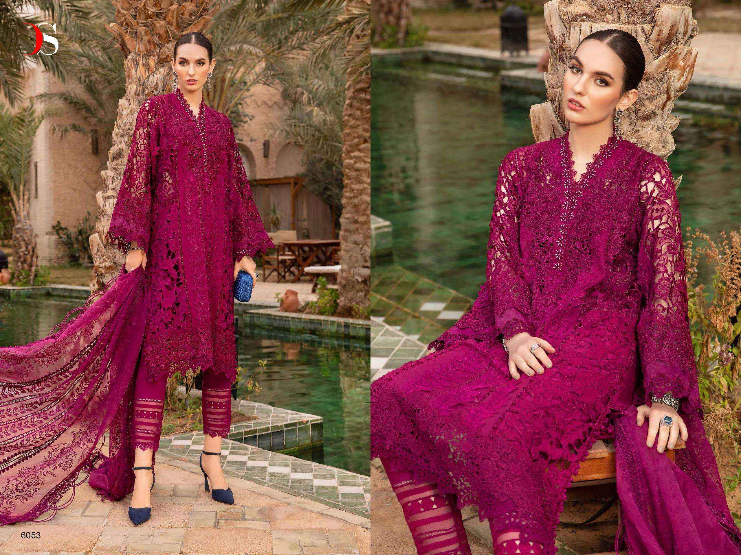 DEEPSY SUITS MARIA B VOYAGE LAWN 24 NX PAKISTANI DRESS MATERIAL ( 3 PCS CATALOG )