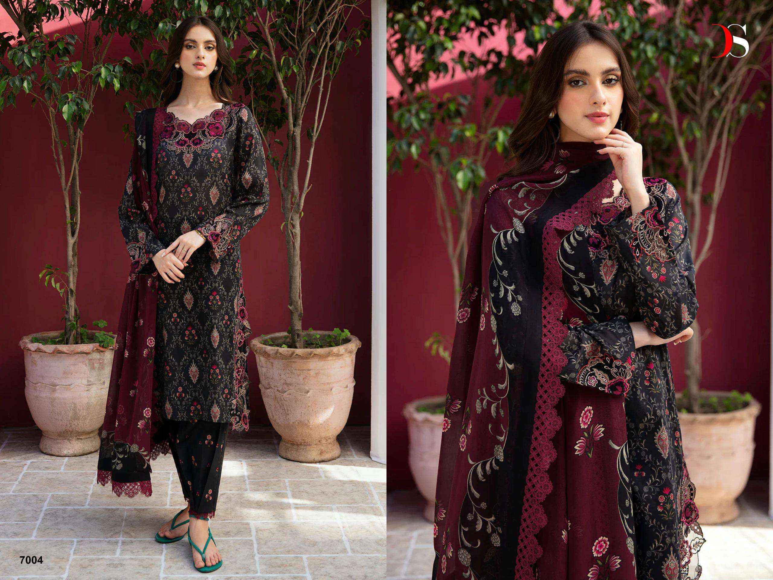 DEEPSY SUITS RAMSHA RUNGREZ LUXURY LAWN 24 VOL 2 COTTON SALWAR KAMEEZ ( 7 PCS CATALOG )