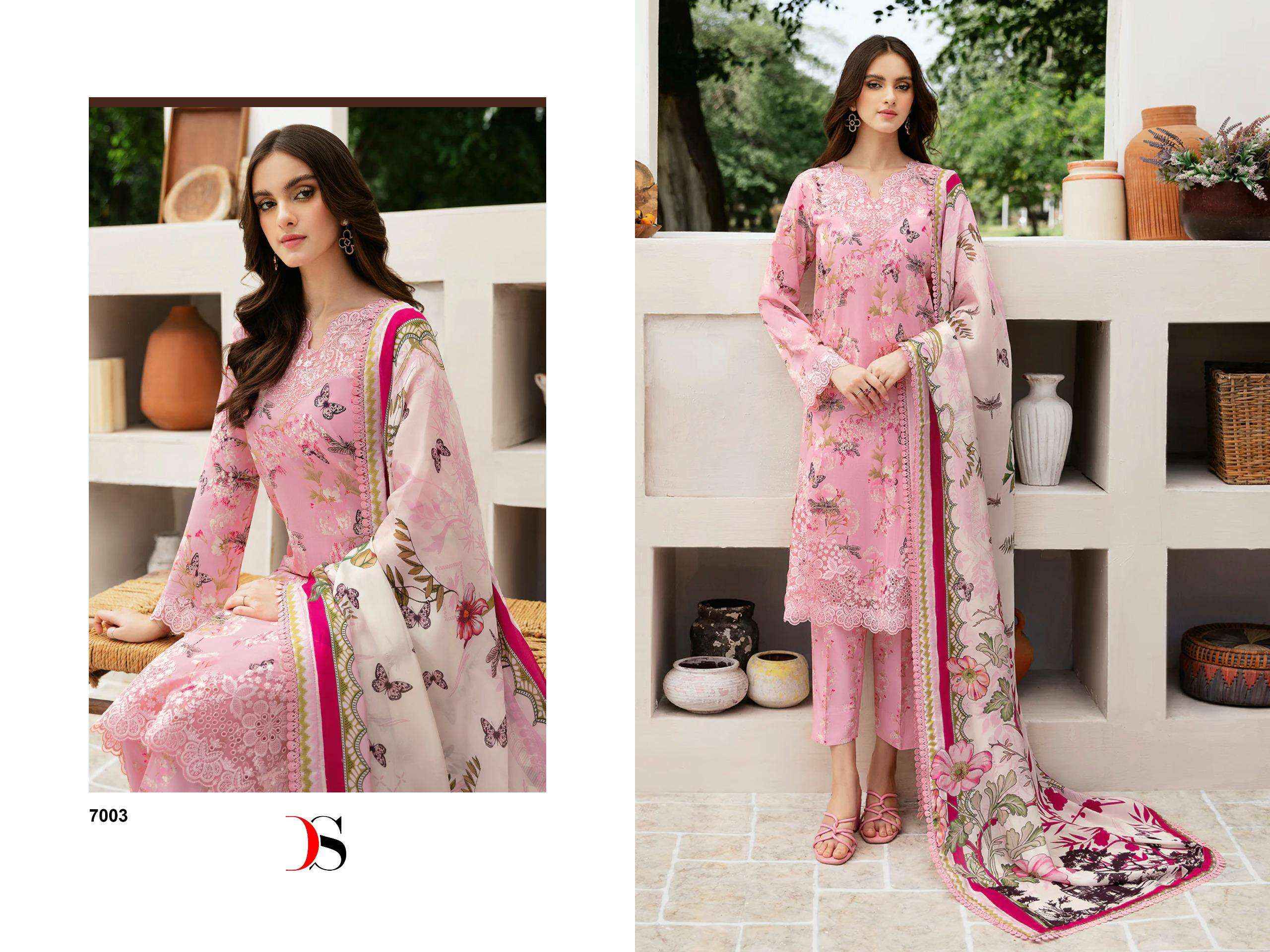 DEEPSY SUITS RAMSHA RUNGREZ LUXURY LAWN 24 VOL 2 COTTON SALWAR KAMEEZ ( 7 PCS CATALOG )