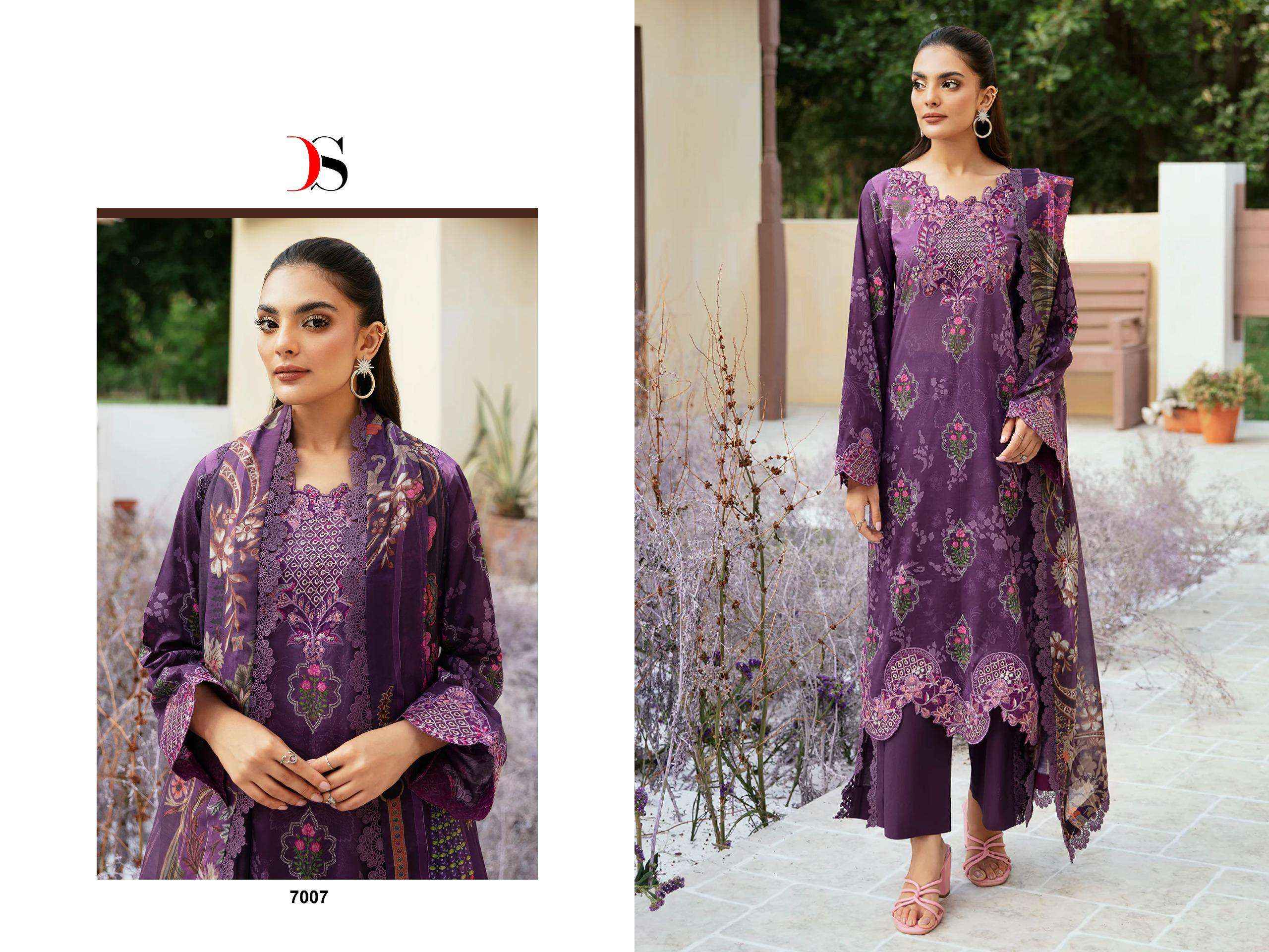 DEEPSY SUITS RAMSHA RUNGREZ LUXURY LAWN 24 VOL 2 COTTON SALWAR KAMEEZ ( 7 PCS CATALOG )