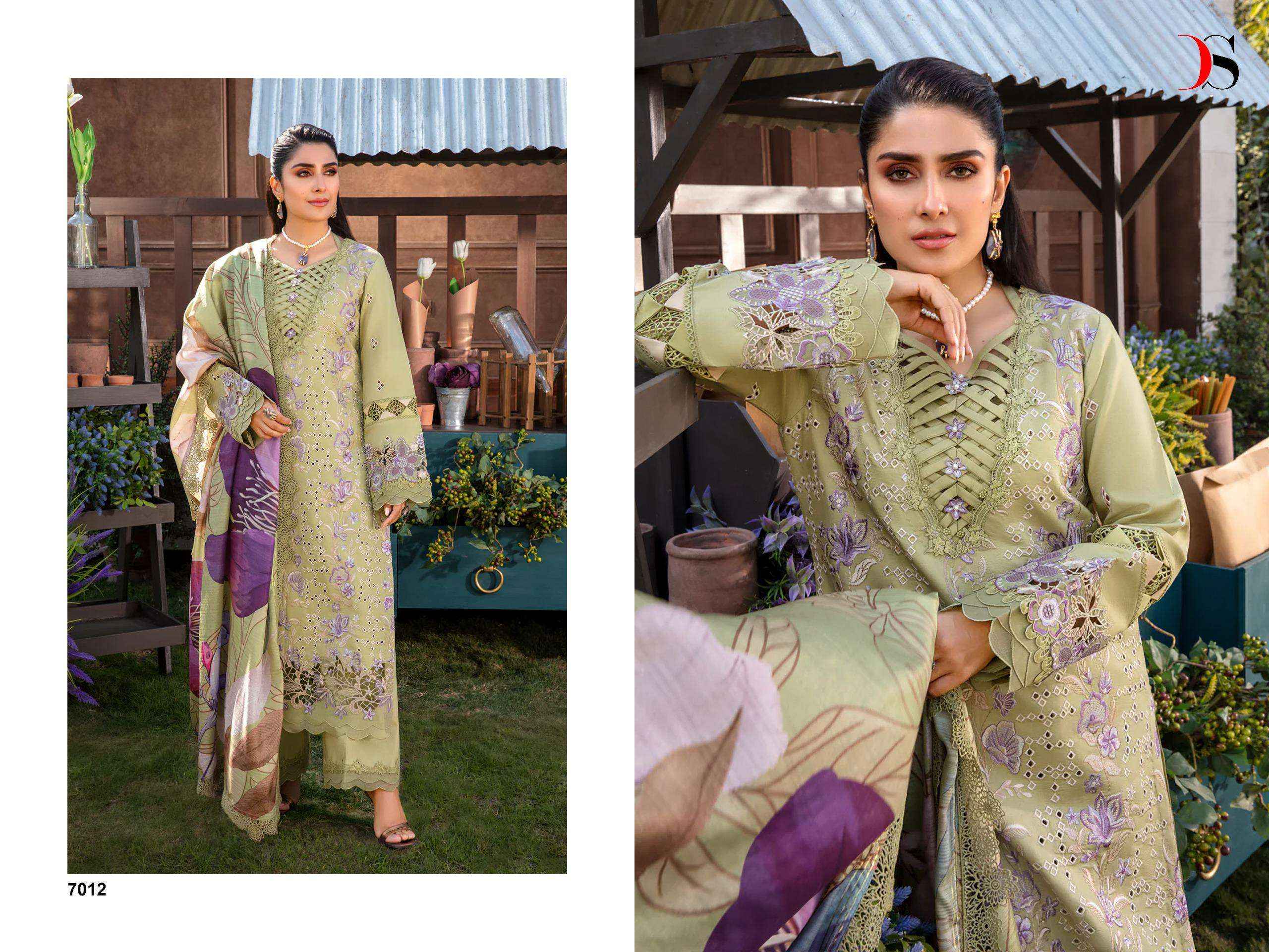 DEEPSY SUITS RANGRASIYA PREMIUM LAWN 24 VOL 2 COTTON DRESS MATERIAL ( 6 PCS CATALOG )