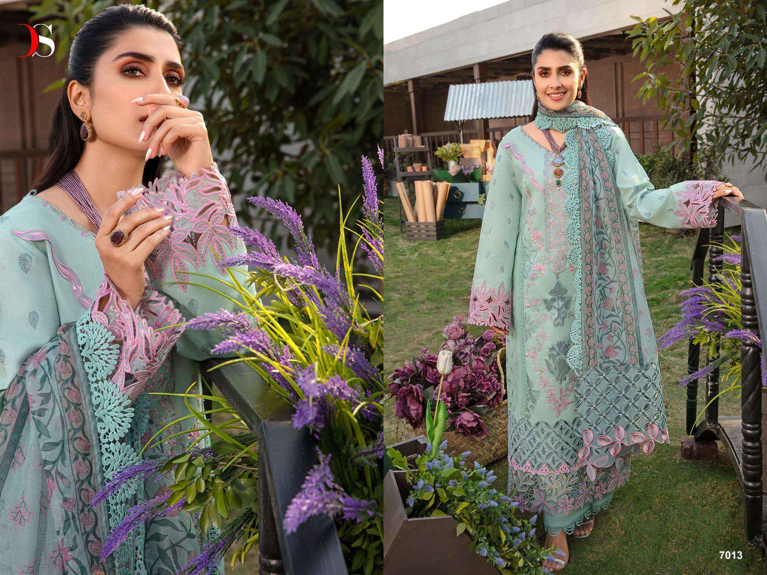 DEEPSY SUITS RANGRASIYA PREMIUM LAWN 24 VOL 2 COTTON DRESS MATERIAL ( 6 PCS CATALOG )