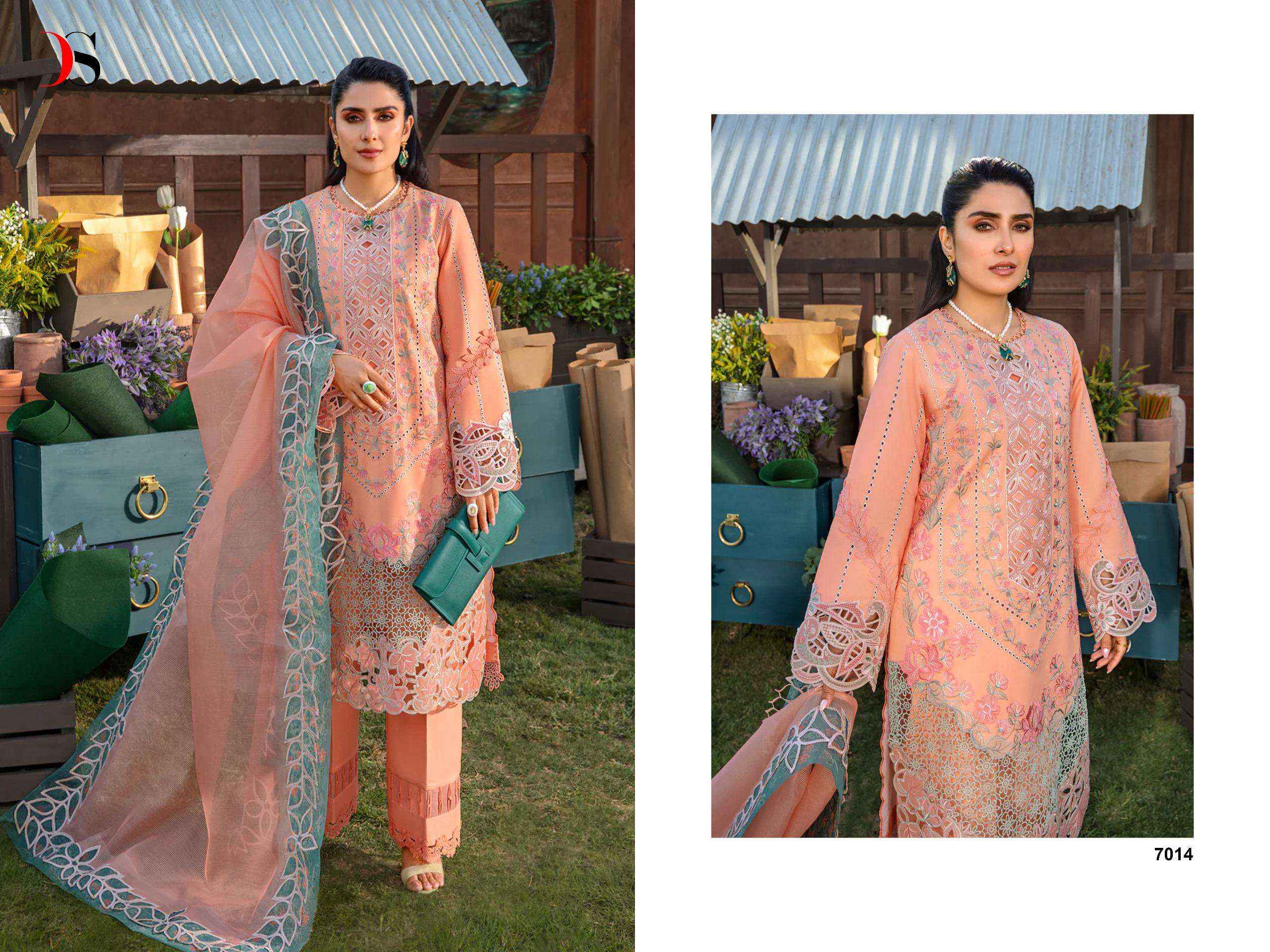 DEEPSY SUITS RANGRASIYA PREMIUM LAWN 24 VOL 2 COTTON DRESS MATERIAL ( 6 PCS CATALOG )