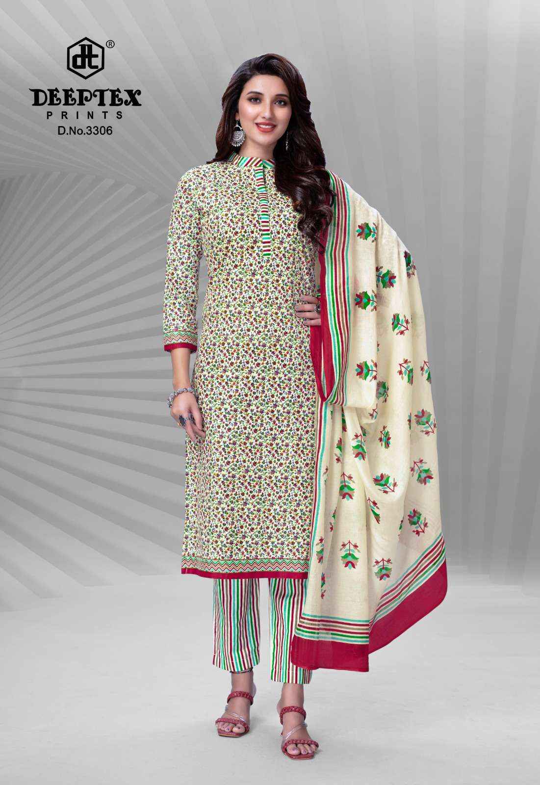 DEEPTEX PRINTS CHIEF GUEST VOL 33 PURE COTTON SALWAR KAMEEZ ( 15 PCS CATALOG )