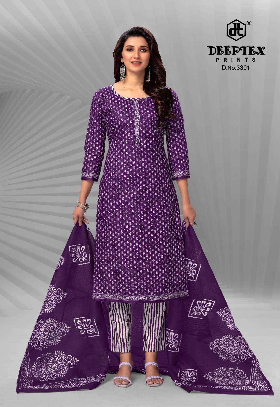 DEEPTEX PRINTS CHIEF GUEST VOL 33 PURE COTTON SALWAR KAMEEZ ( 15 PCS CATALOG )