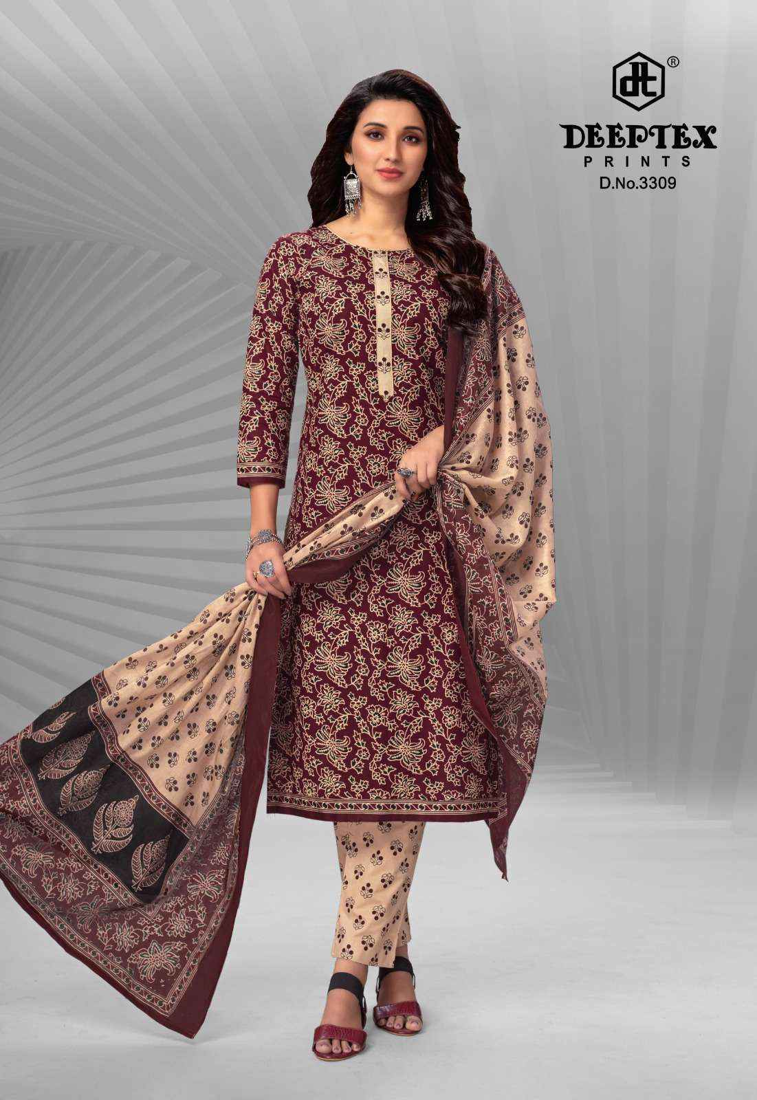 DEEPTEX PRINTS CHIEF GUEST VOL 33 PURE COTTON SALWAR KAMEEZ ( 15 PCS CATALOG )