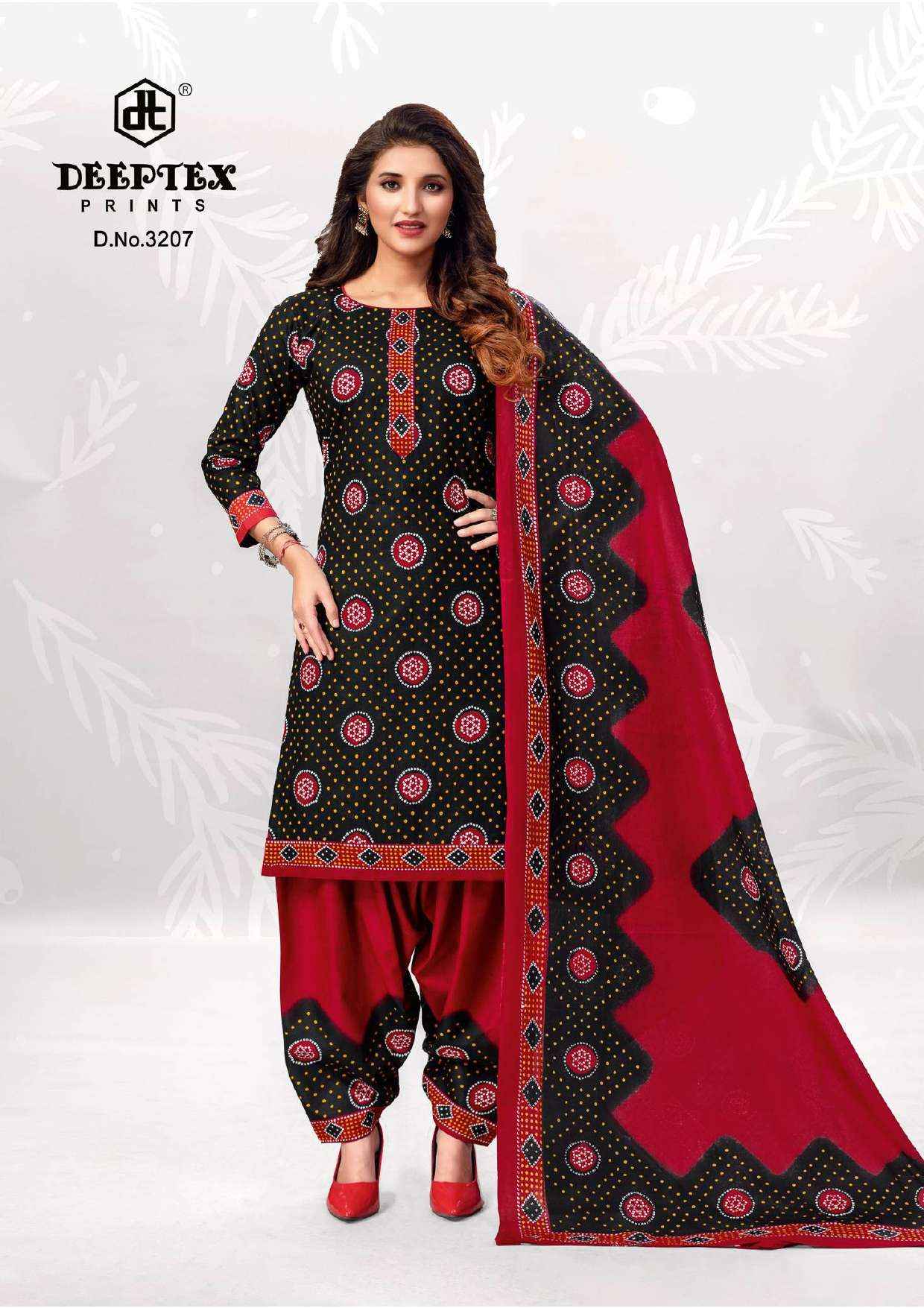 DEEPTEX PRINTS CLASSIC CHUNARIS VOL 32 COTTON DRESS MATERIAL ( 10 PCS CATALOG )