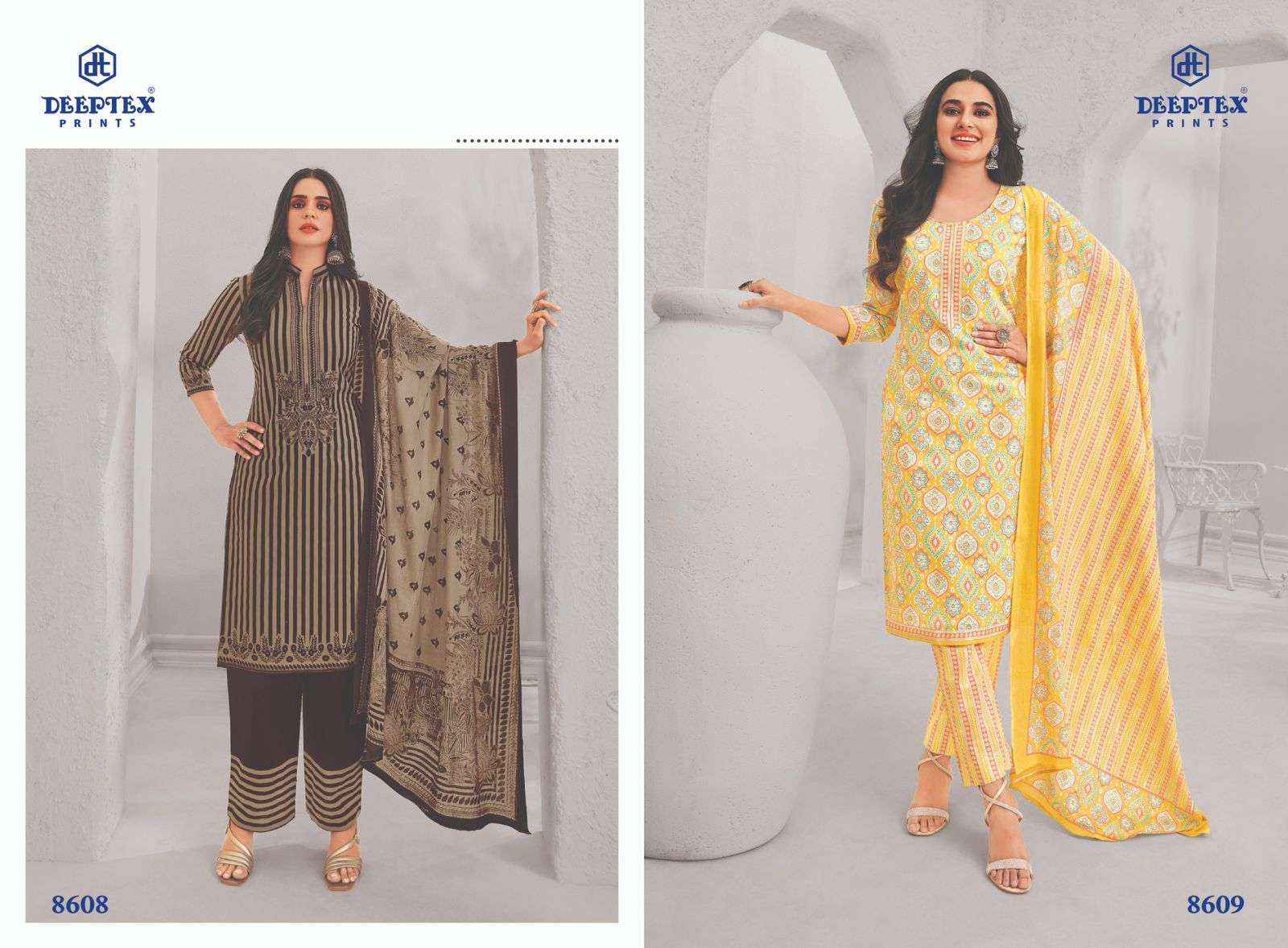 DEEPTEX PRINTS MISS INDIA VOL 86 COTTON DRESS MATERIAL ( 26 PCS CATALOG )