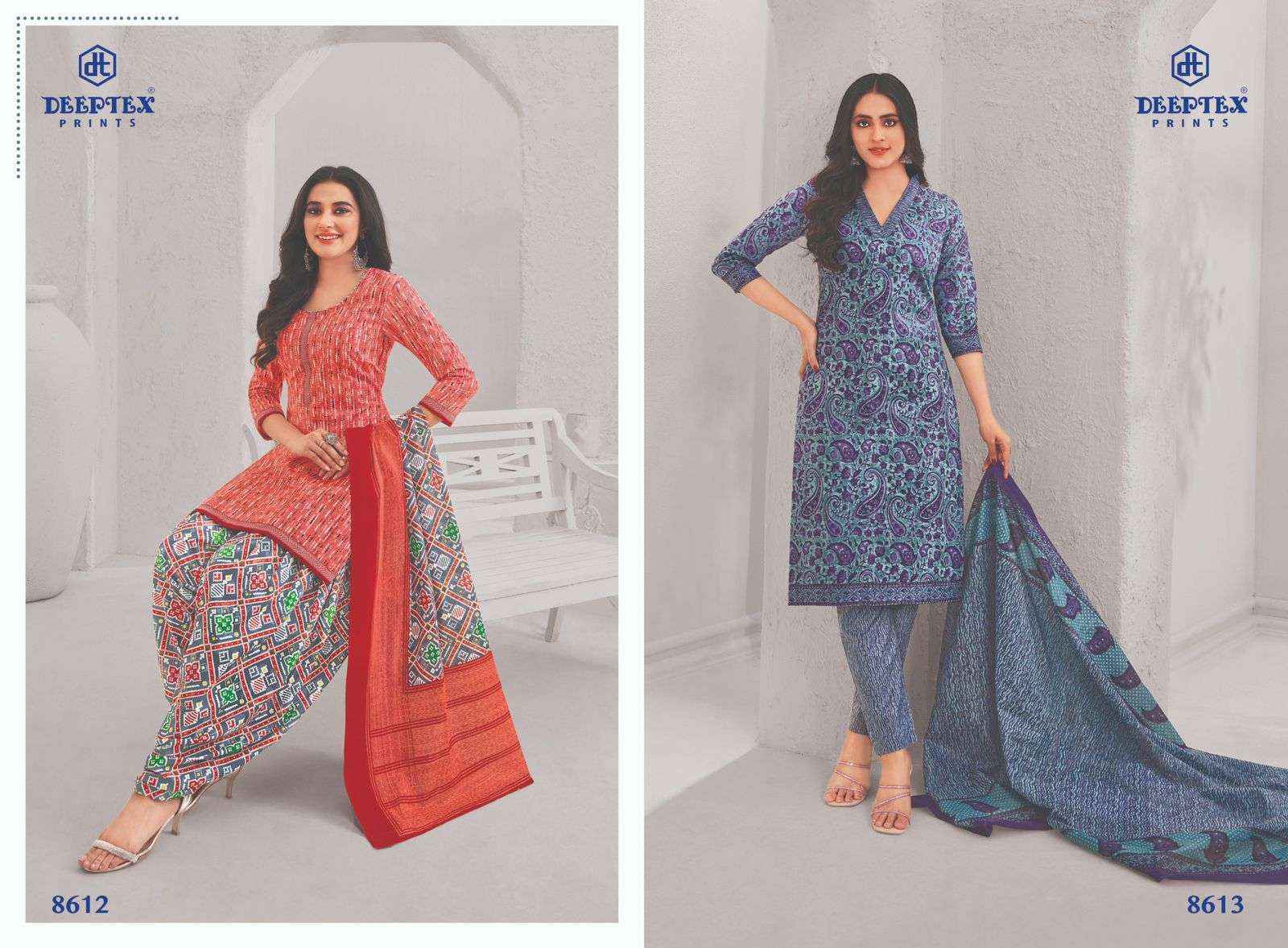 DEEPTEX PRINTS MISS INDIA VOL 86 COTTON DRESS MATERIAL ( 26 PCS CATALOG )