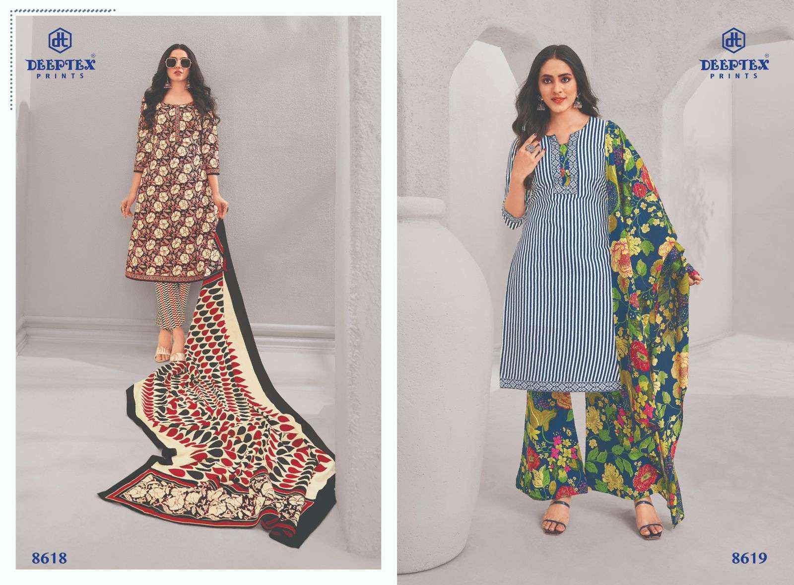 DEEPTEX PRINTS MISS INDIA VOL 86 COTTON DRESS MATERIAL ( 26 PCS CATALOG )