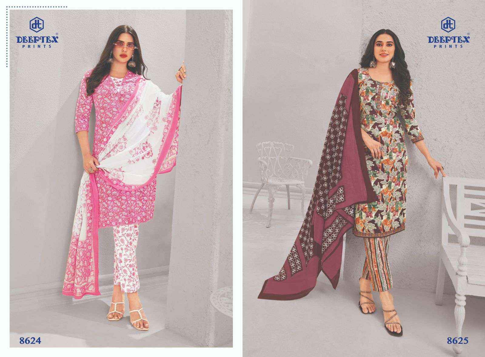 DEEPTEX PRINTS MISS INDIA VOL 86 COTTON DRESS MATERIAL ( 26 PCS CATALOG )