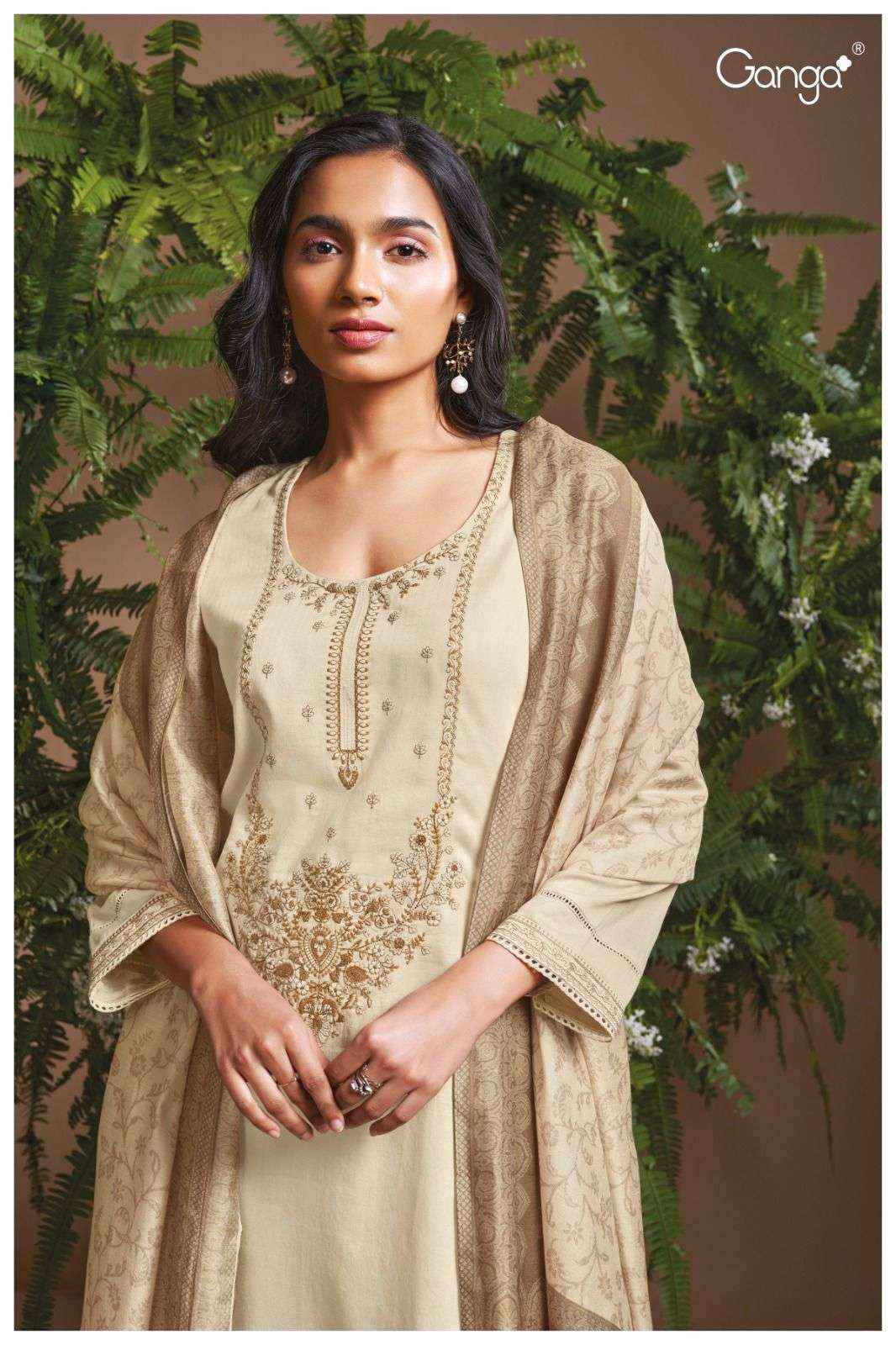 Ganga Eloraina 2451 Premium Collection Cotton Suit Catalog Exporters