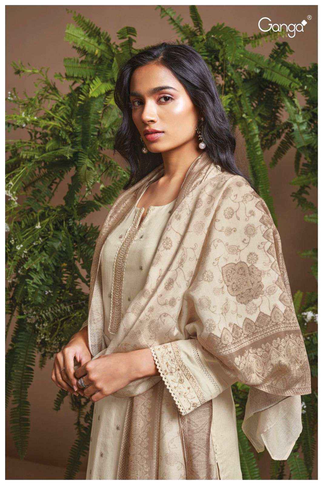 Ganga Eloraina 2451 Premium Collection Cotton Suit Catalog Exporters