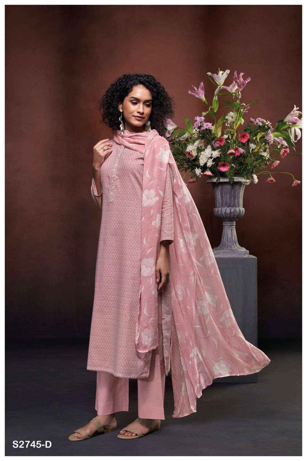 Ganga Fashion Devanshi 2745 Exclusive Woven Cotton Ganga Suit Exporters ( 4 PCS CATALOG )