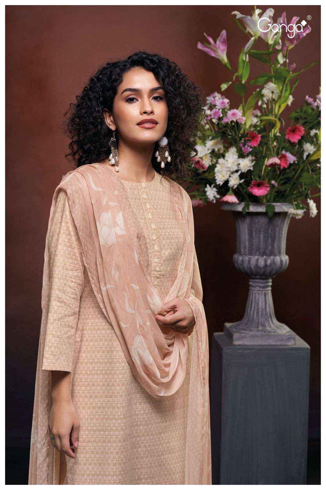 Ganga Fashion Devanshi 2745 Exclusive Woven Cotton Ganga Suit Exporters ( 4 PCS CATALOG )