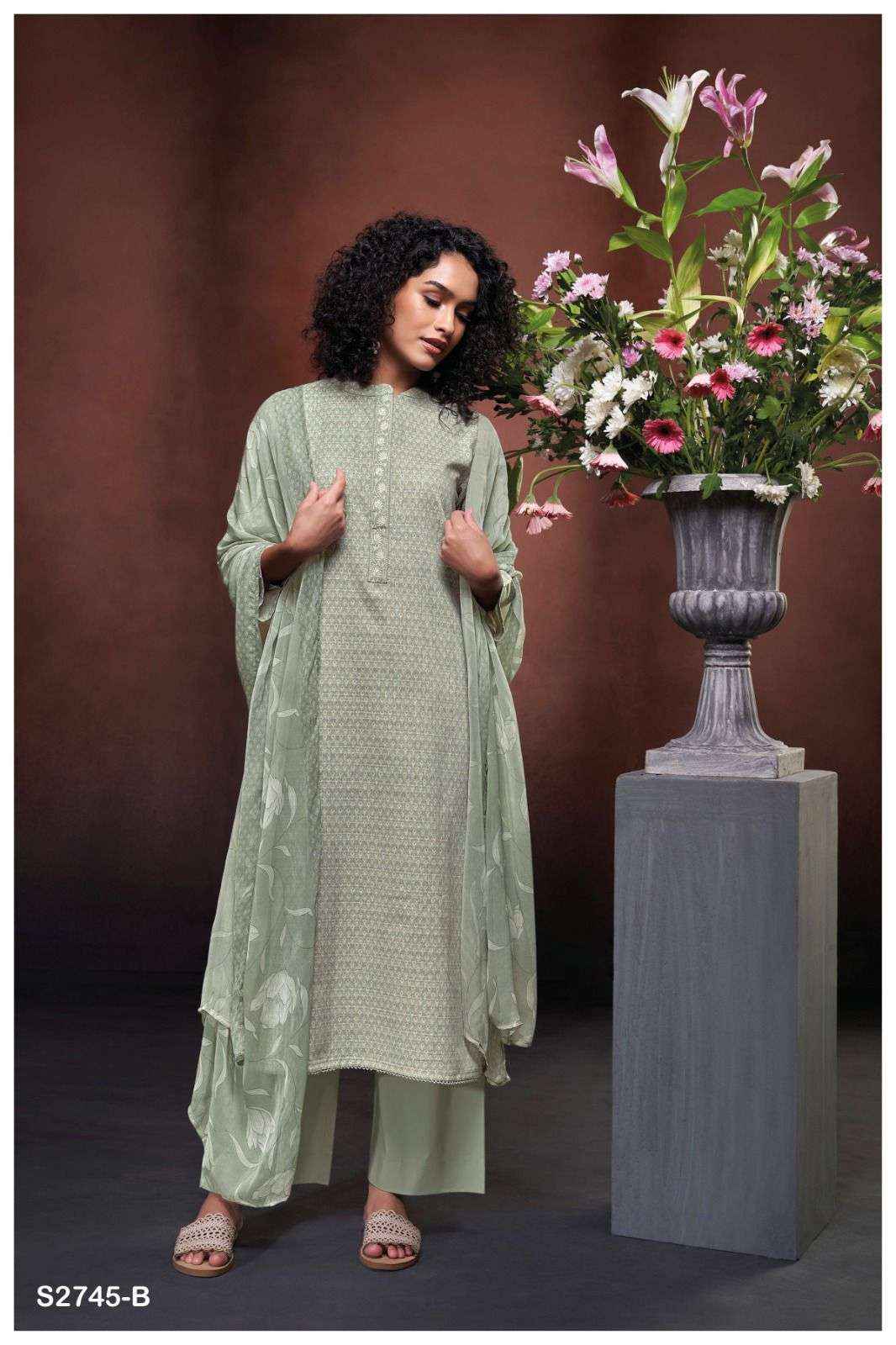 Ganga Fashion Devanshi 2745 Exclusive Woven Cotton Ganga Suit Exporters ( 4 PCS CATALOG )