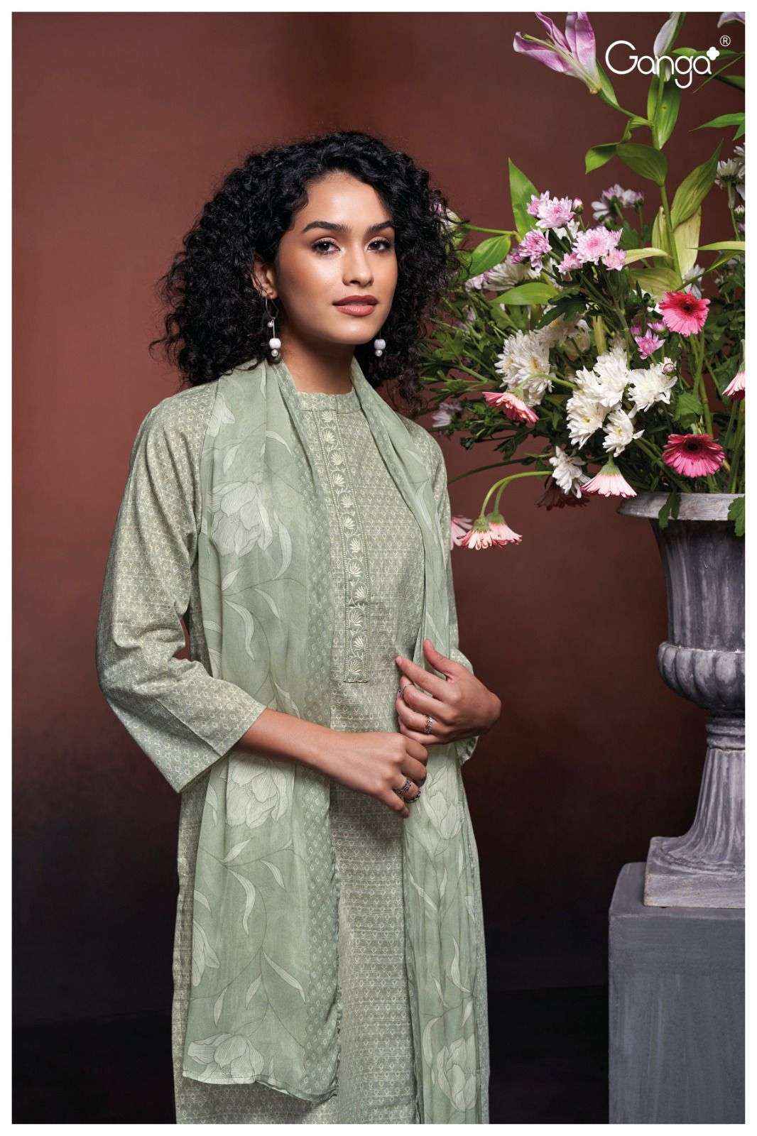 Ganga Fashion Devanshi 2745 Exclusive Woven Cotton Ganga Suit Exporters ( 4 PCS CATALOG )