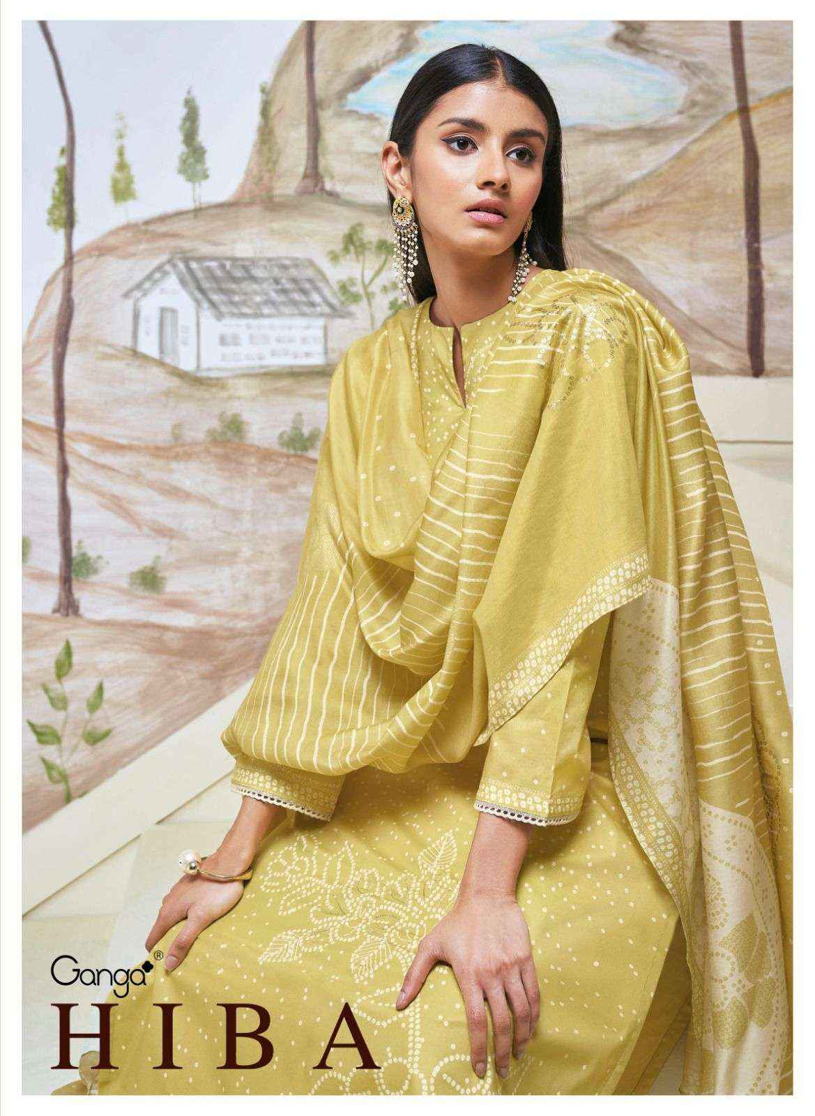 Ganga Fashion Hiba Exclusive Premium Cotton Ladies Suit Catalog Dealer (6 PCS CATALOG )