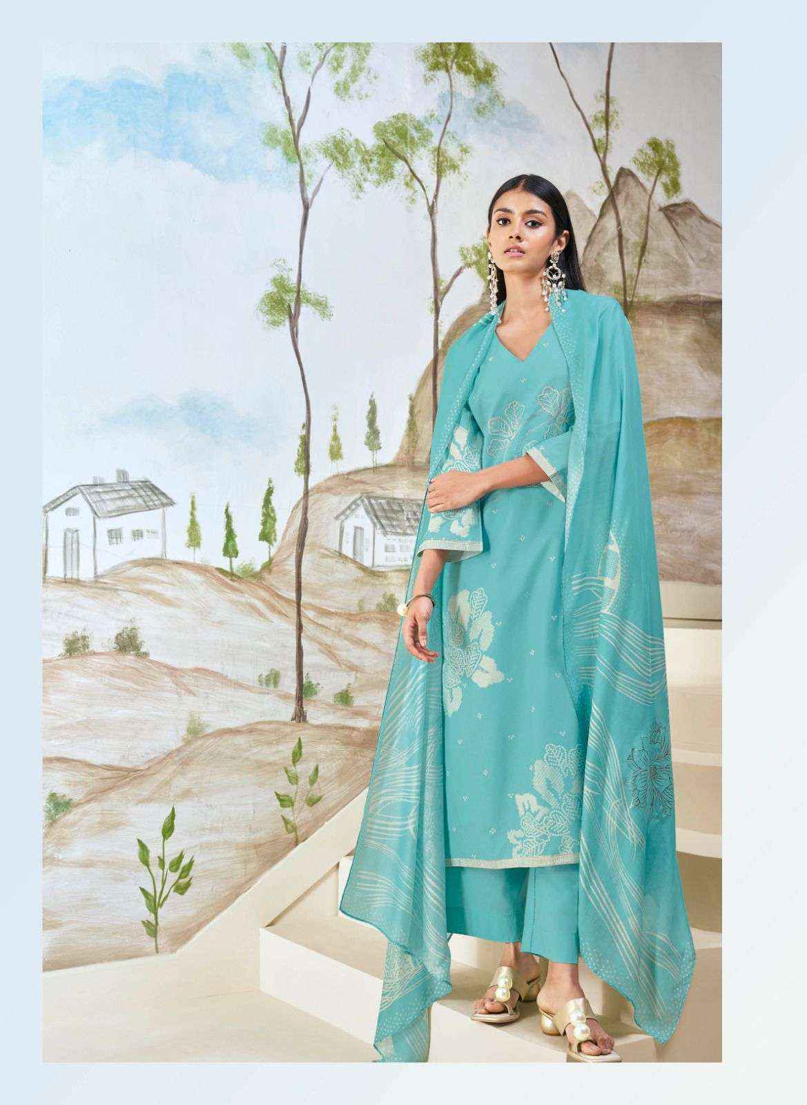 Ganga Fashion Hiba Exclusive Premium Cotton Ladies Suit Catalog Dealer (6 PCS CATALOG )