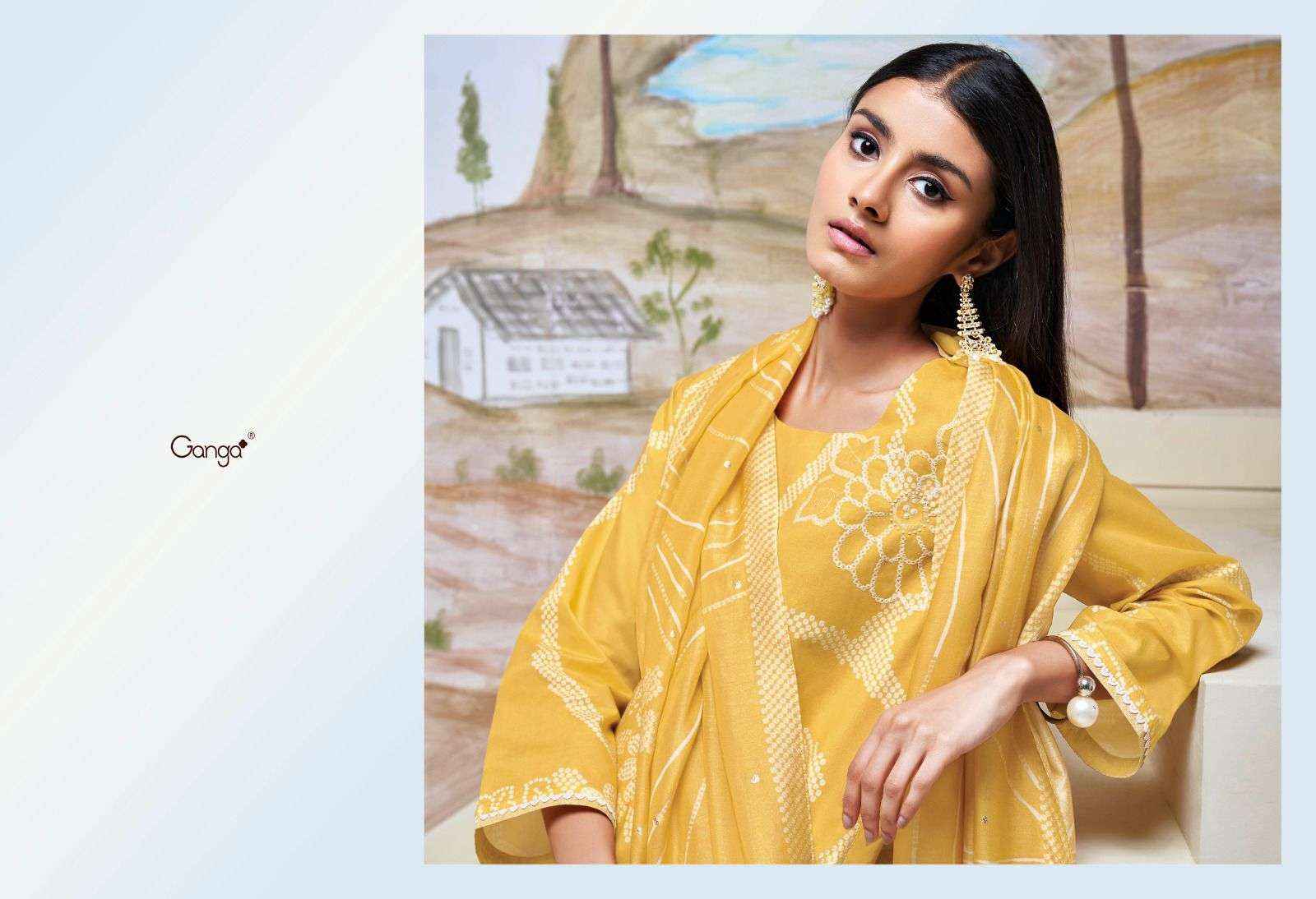 Ganga Fashion Hiba Exclusive Premium Cotton Ladies Suit Catalog Dealer (6 PCS CATALOG )