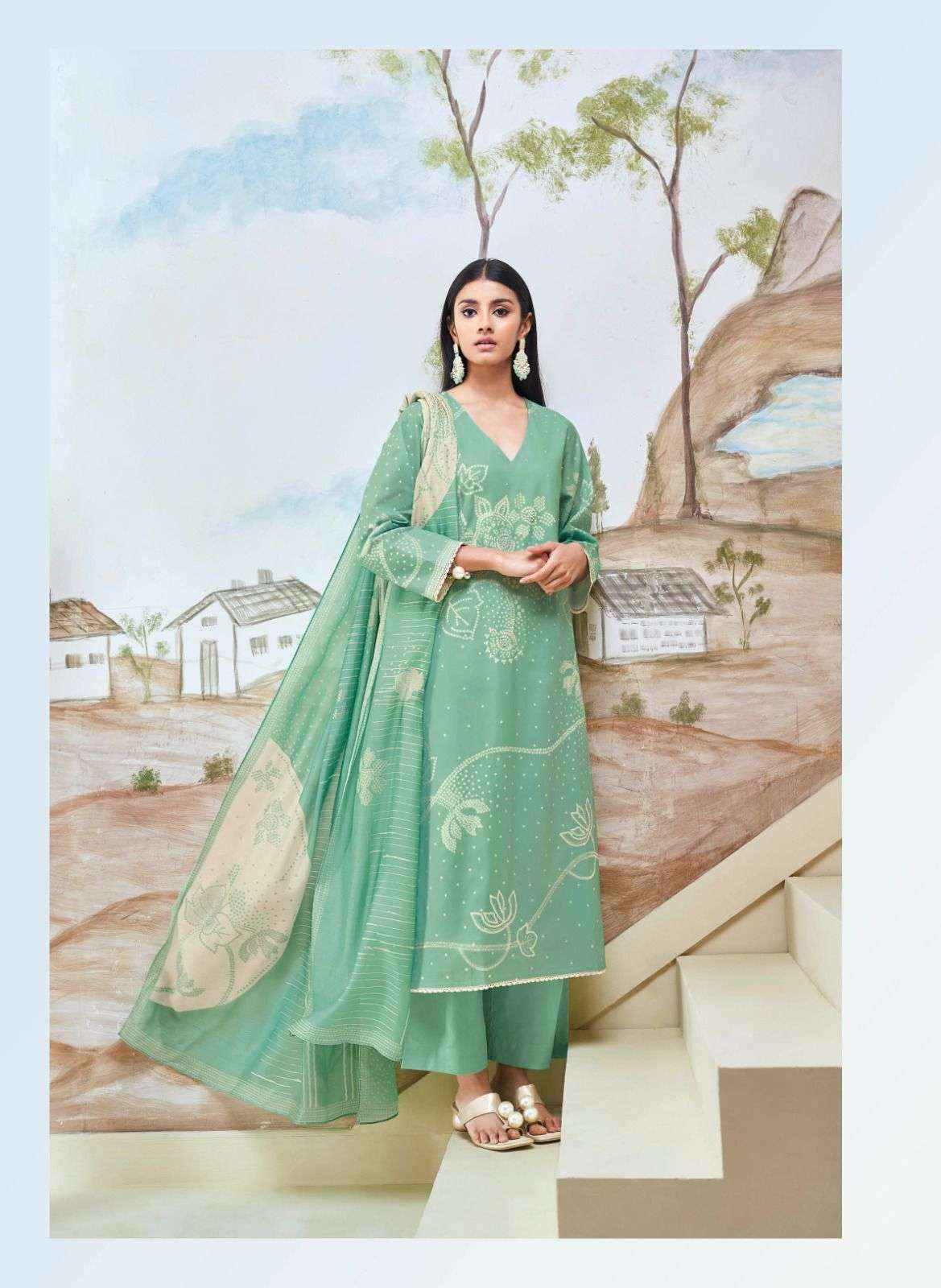 Ganga Fashion Hiba Exclusive Premium Cotton Ladies Suit Catalog Dealer (6 PCS CATALOG )