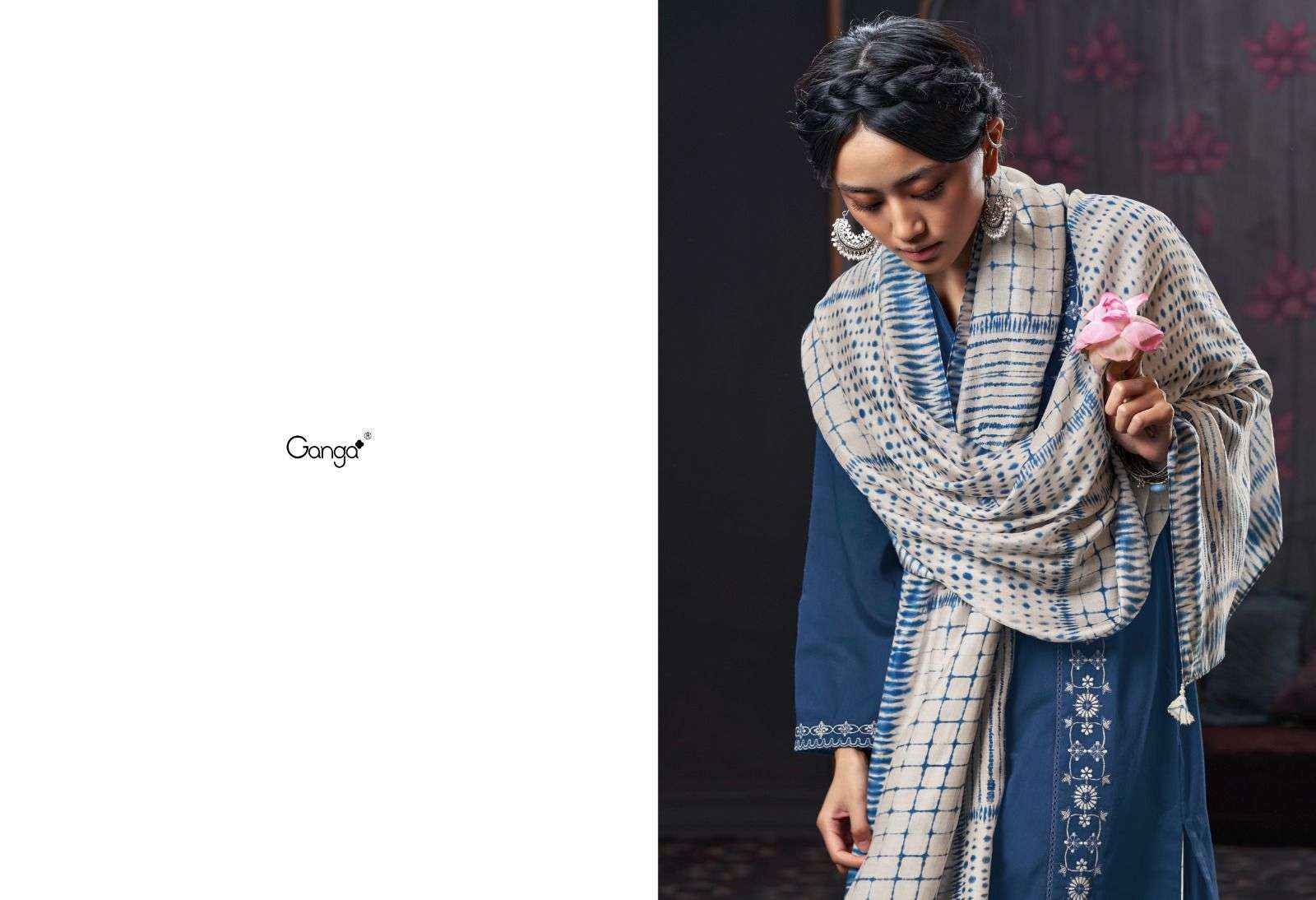 Ganga Fashion Izara Latest Designs Cotton Ladies Suit Catalog Supplier ( 6 pcs catalog )