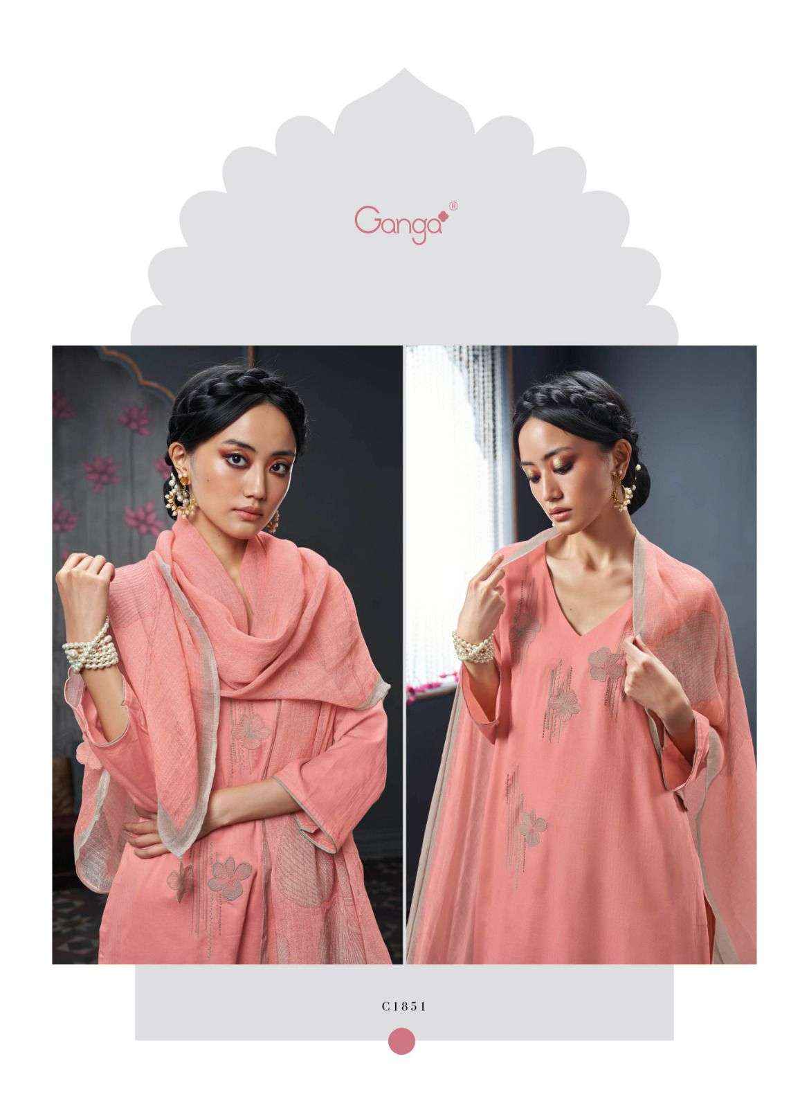 Ganga Fashion Nadine Latest Designs Cotton Ganga Suit Suppliers ( 6 pcs catalog )