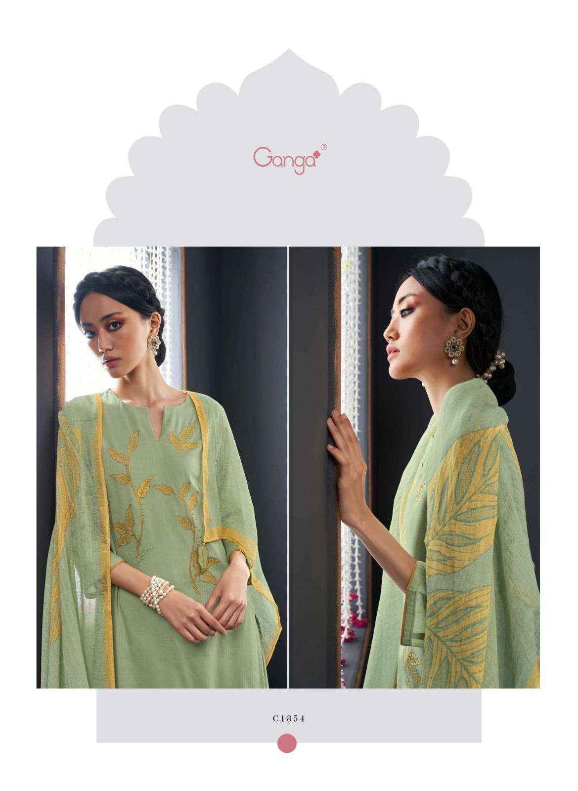 Ganga Fashion Nadine Latest Designs Cotton Ganga Suit Suppliers ( 6 pcs catalog )