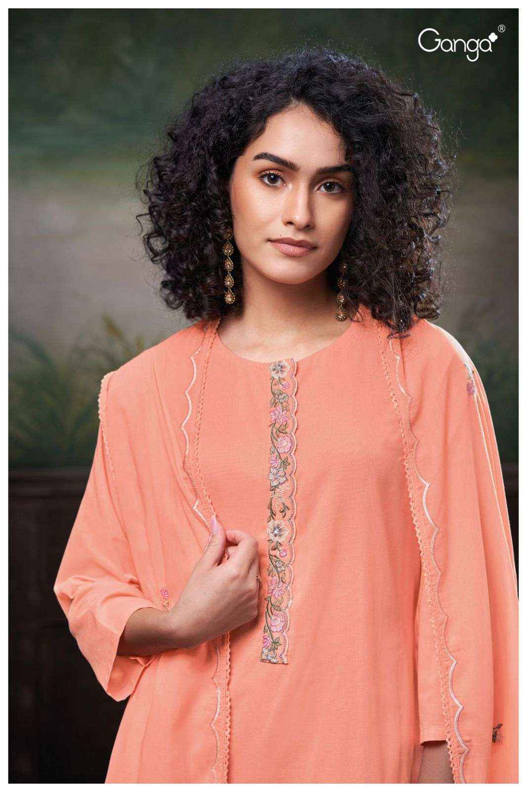 Ganga Fashion Sanvika 2741 Premium Designs Ladies Suit Catalog Dealer ( 3 pcs catalog )