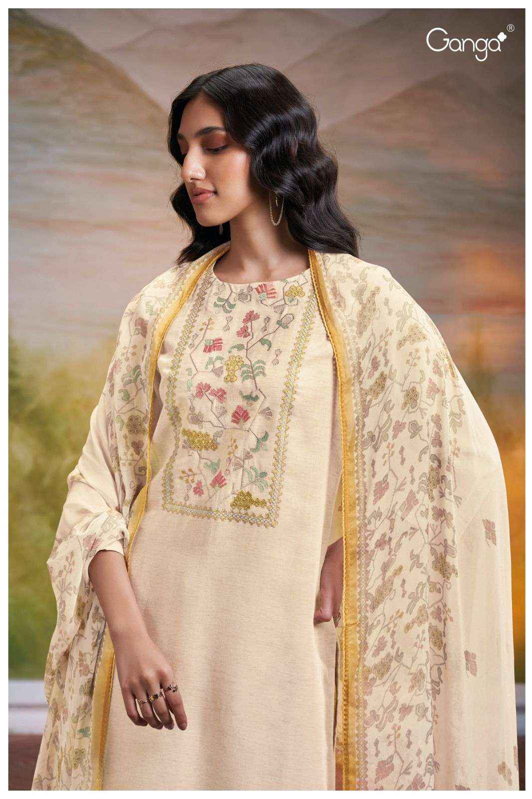 Ganga Fashion Shrestha 2736 Cotton Woven Exclusive Dress Catalog Exporter ( 2 PCS CATALOG )