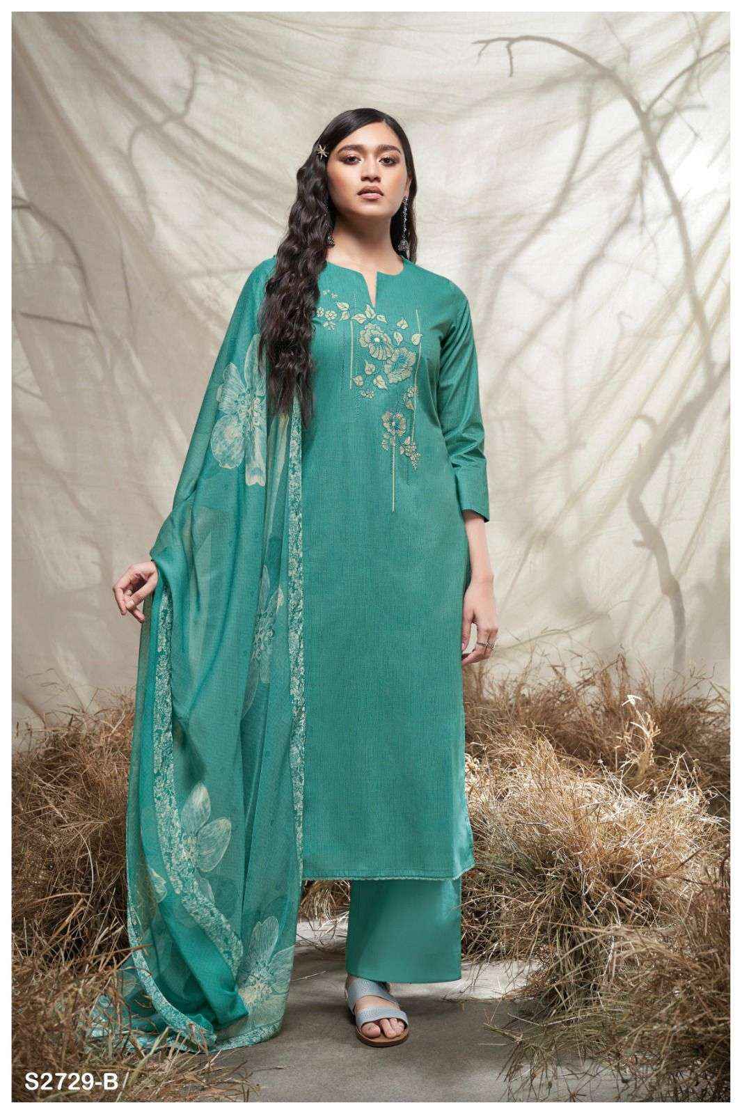 Ganga Fashion Twisha 2729 Exclusive Cotton Salwar Suit Catalog Wholesale