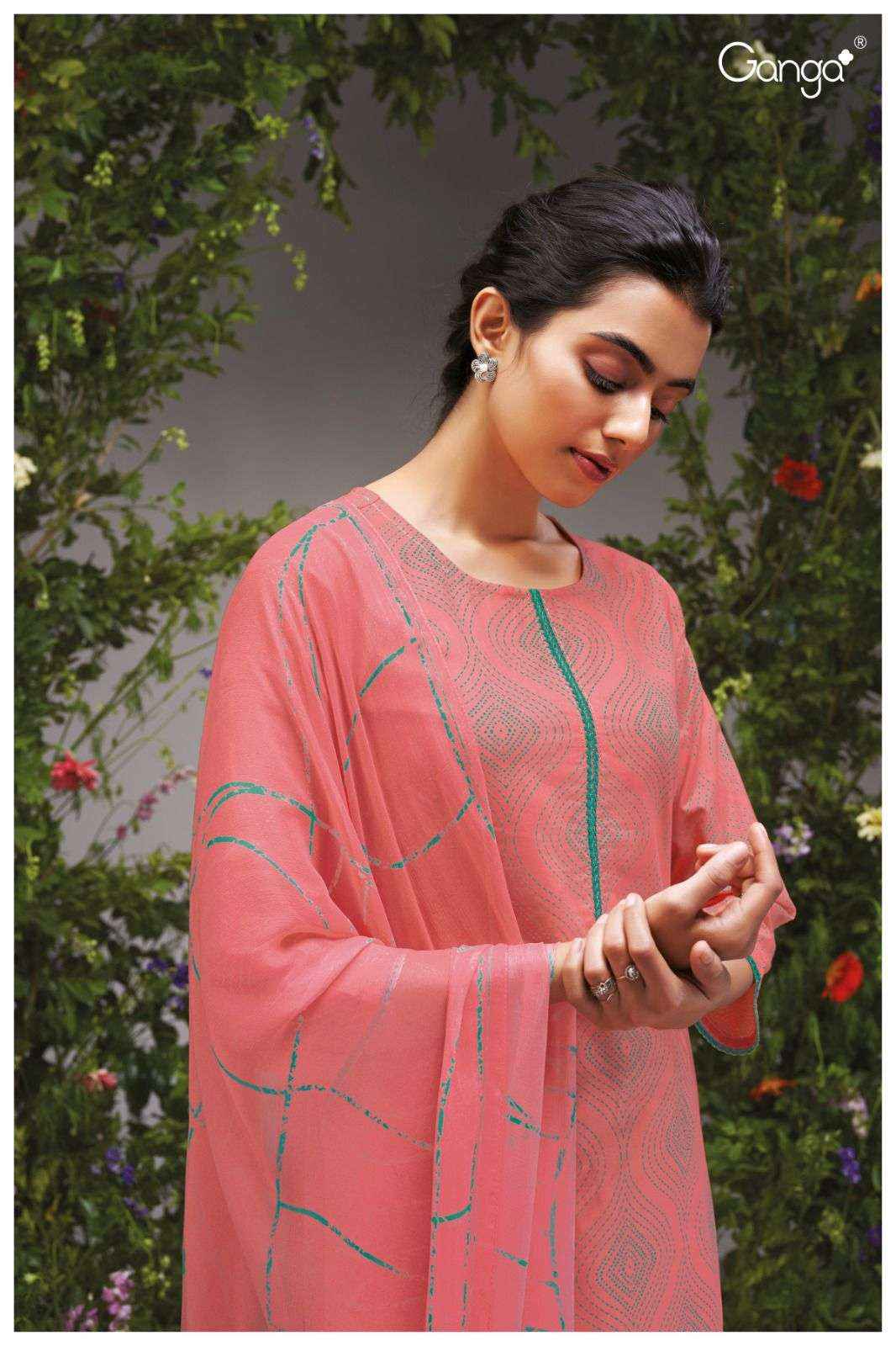 Ganga Shan 2422 Premium Cotton Ladies Salwar Suit Summer Collection ( 4 PCS CATALOG )