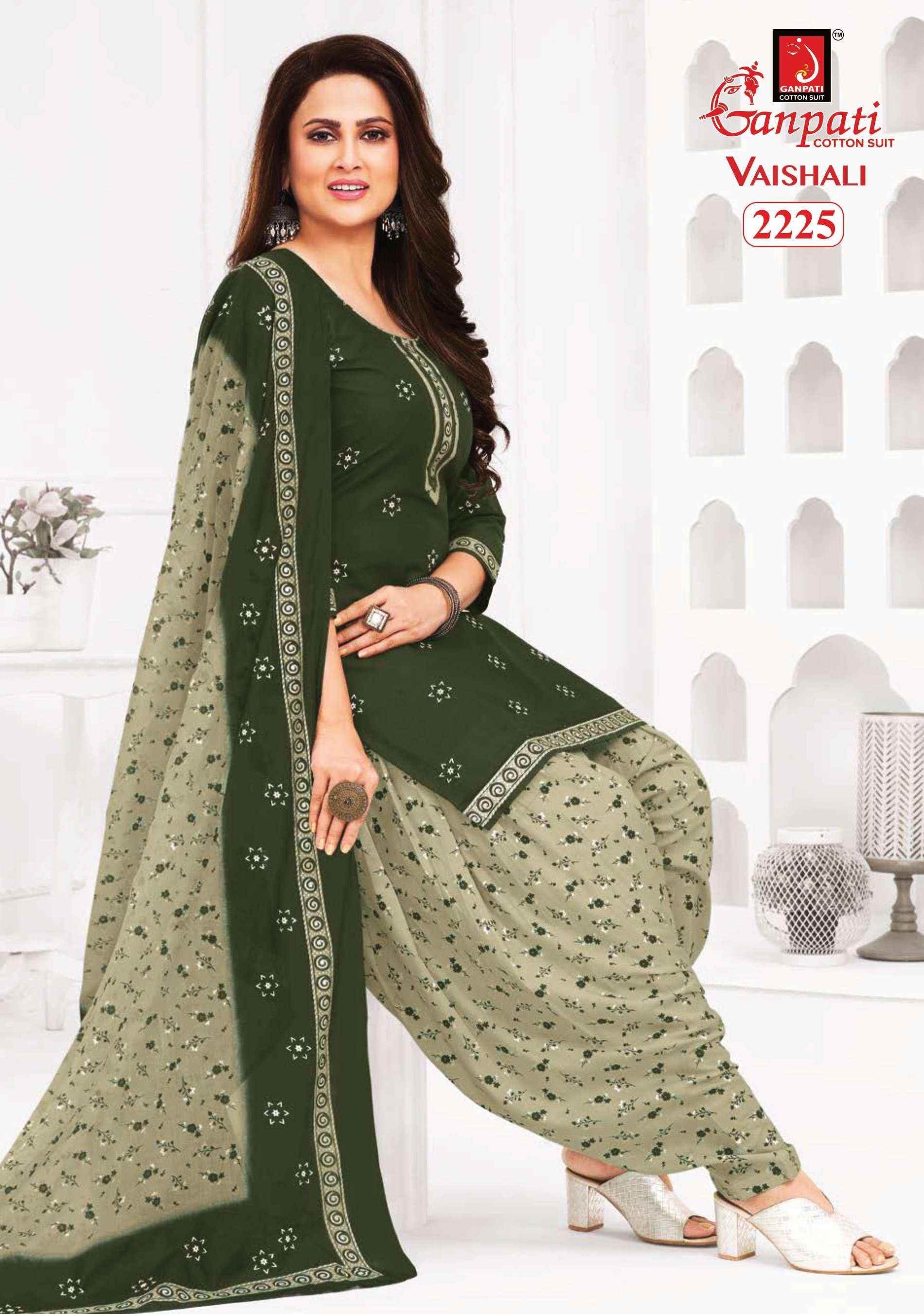 GANPATI VAISHALI VOL 8 COTTON SALWAR SUIT ( 15 PCS CATALOG )