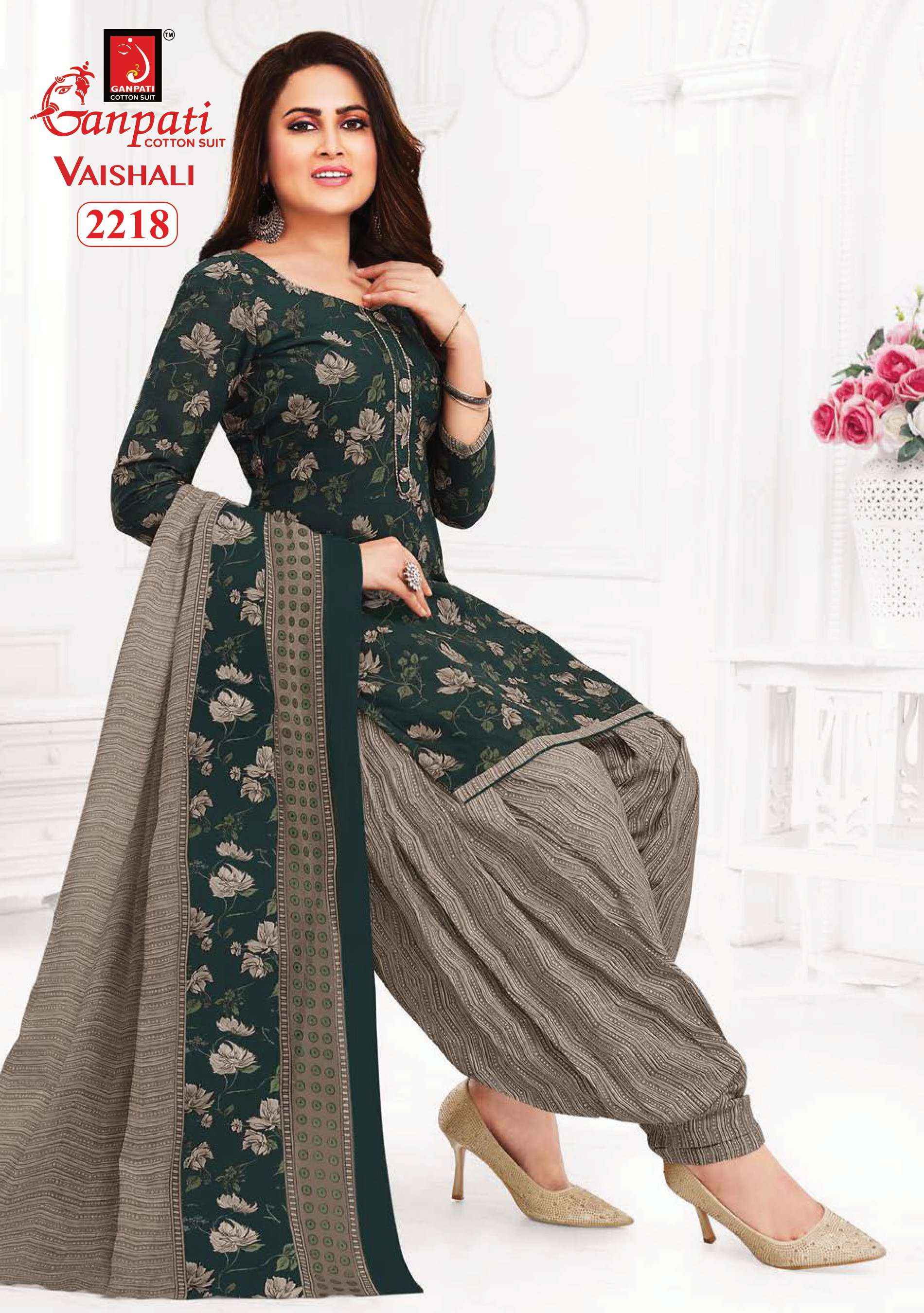 GANPATI VAISHALI VOL 8 COTTON SALWAR SUIT ( 15 PCS CATALOG )