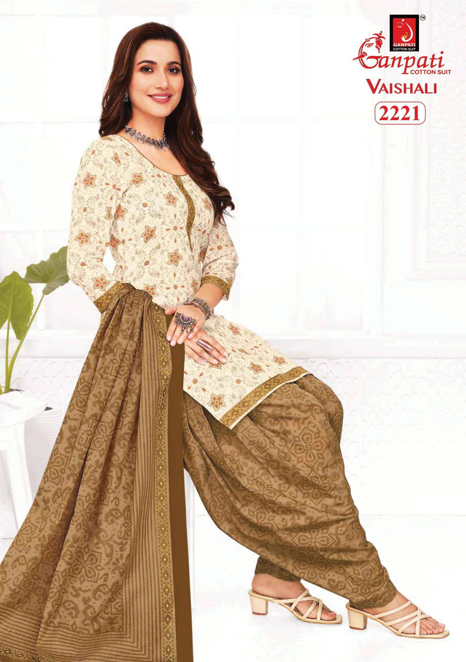 GANPATI VAISHALI VOL 8 COTTON SALWAR SUIT ( 15 PCS CATALOG )