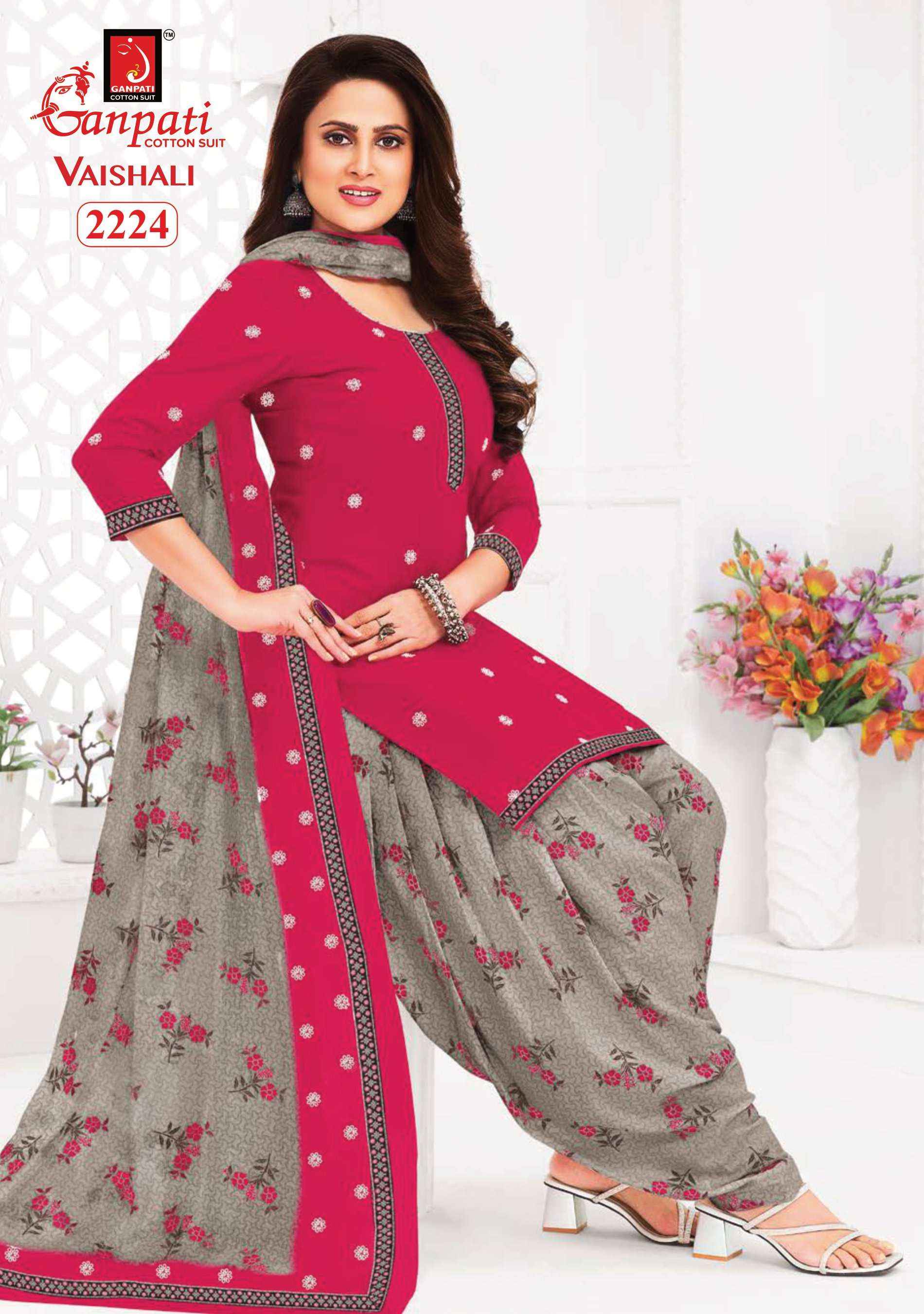 GANPATI VAISHALI VOL 8 COTTON SALWAR SUIT ( 15 PCS CATALOG )