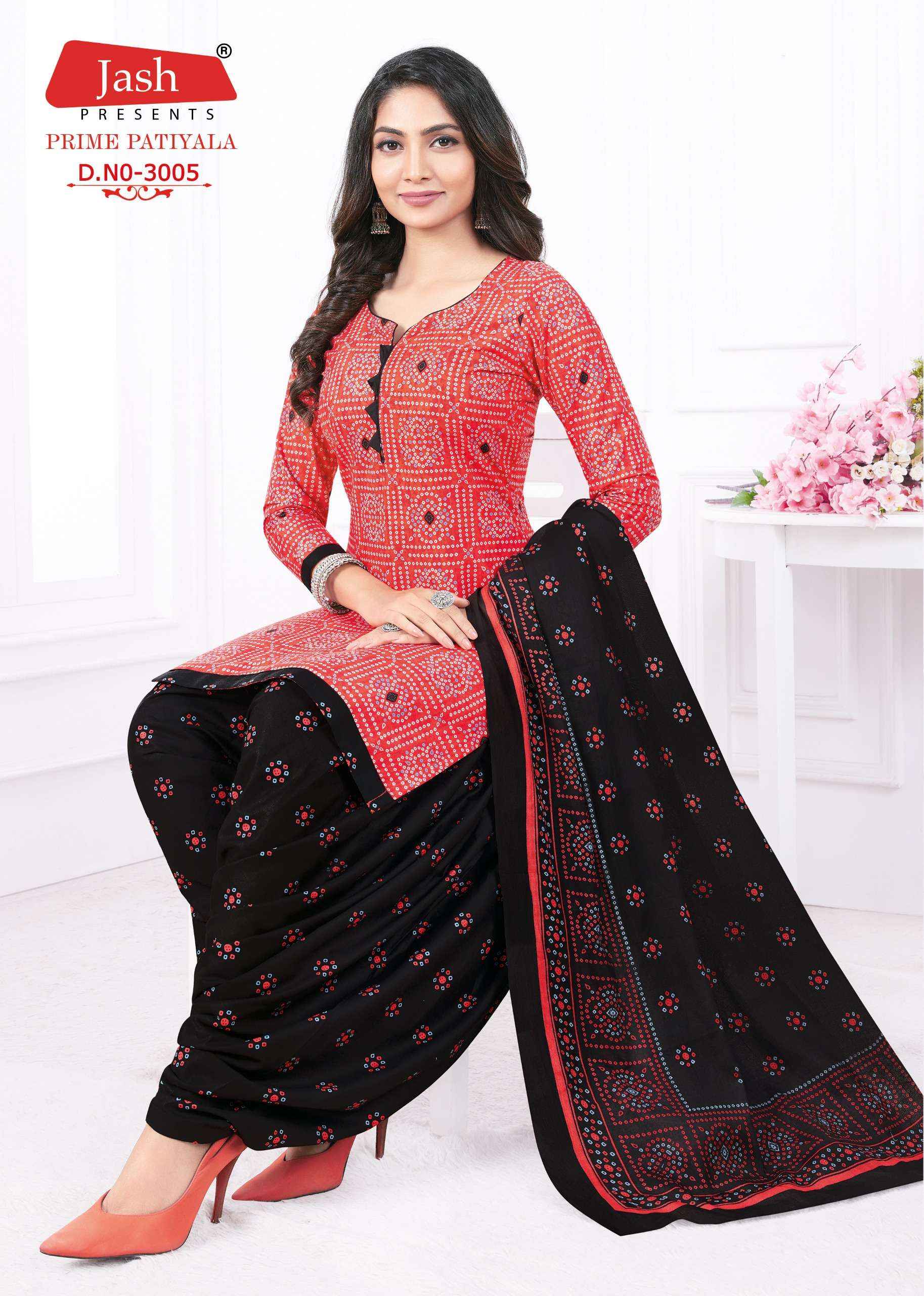 JASH PRIME PATIYALA VOL 3 COTTON PRINTED SALWAR SUIT ( 10 PCS CATALOG )