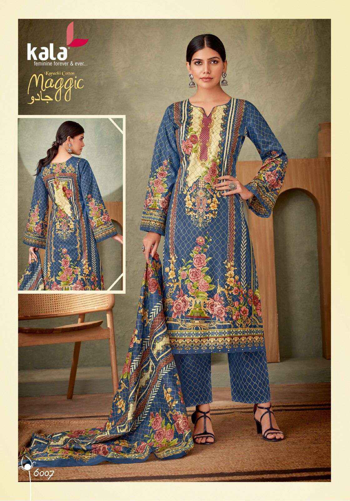 KALA FASHION MAGGIC VOL 21 COTTON KARACHI DRESS MATERIAL ( 12 pCS CATALOG )