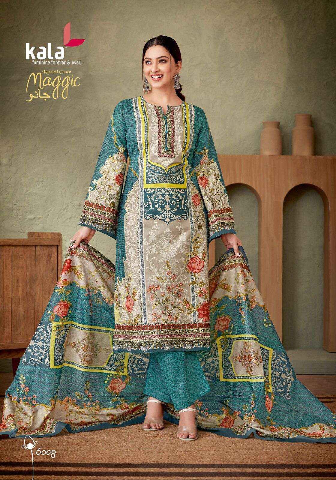 KALA FASHION MAGGIC VOL 21 COTTON KARACHI DRESS MATERIAL ( 12 pCS CATALOG )