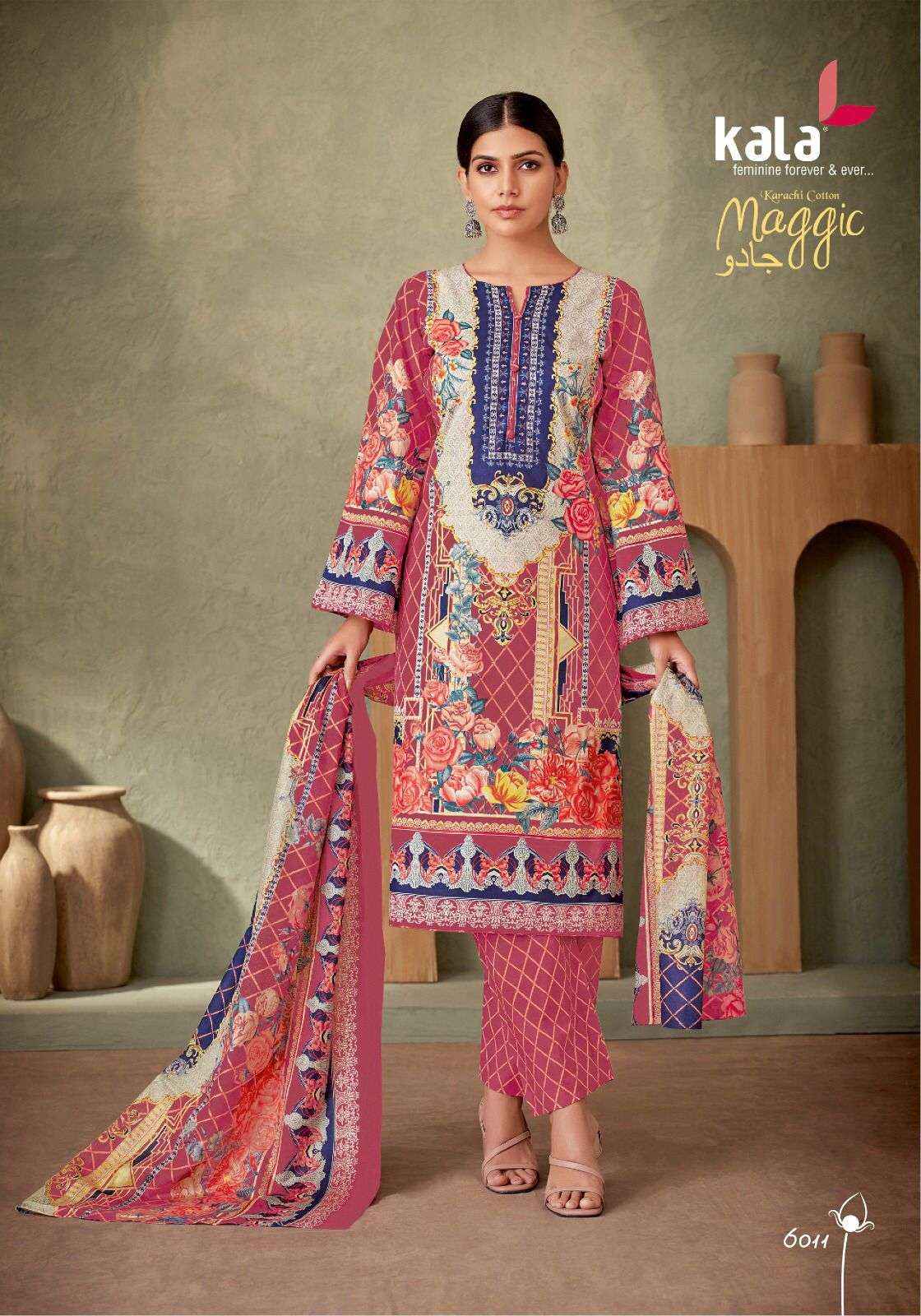 KALA FASHION MAGGIC VOL 21 COTTON KARACHI DRESS MATERIAL ( 12 pCS CATALOG )