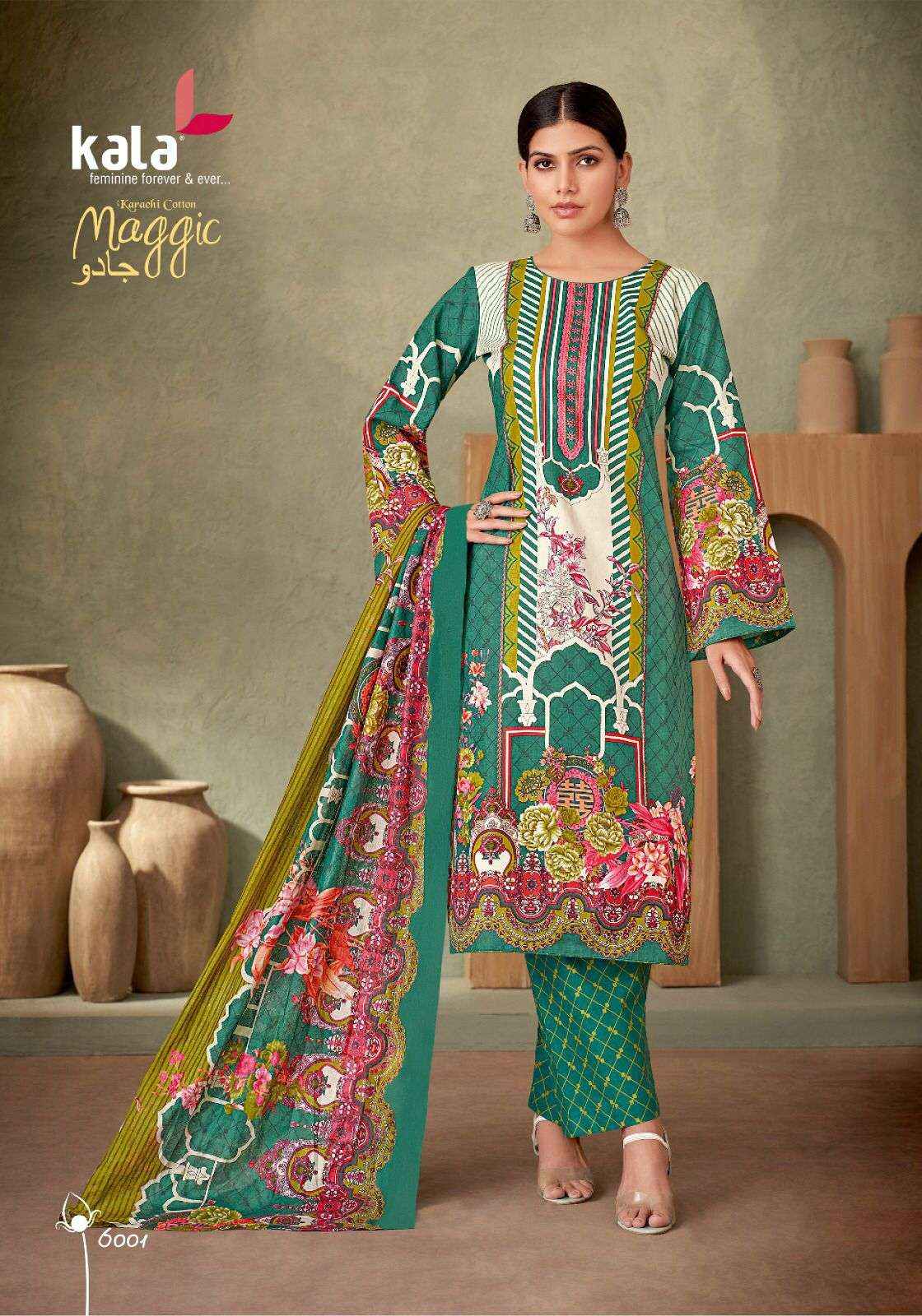 KALA FASHION MAGGIC VOL 21 COTTON KARACHI DRESS MATERIAL ( 12 pCS CATALOG )