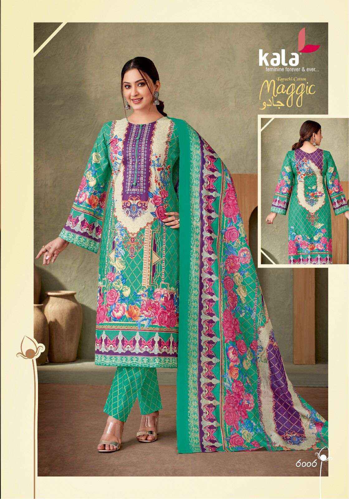 KALA FASHION MAGGIC VOL 21 COTTON KARACHI DRESS MATERIAL ( 12 pCS CATALOG )