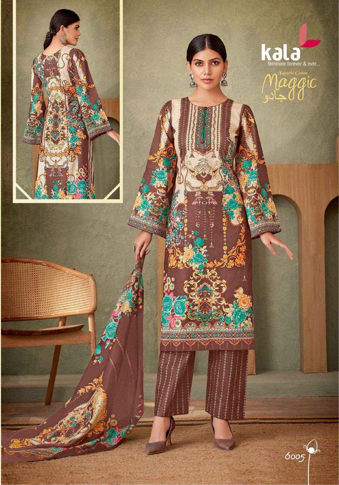 KALA FASHION MAGGIC VOL 21 COTTON KARACHI DRESS MATERIAL ( 12 pCS CATALOG )