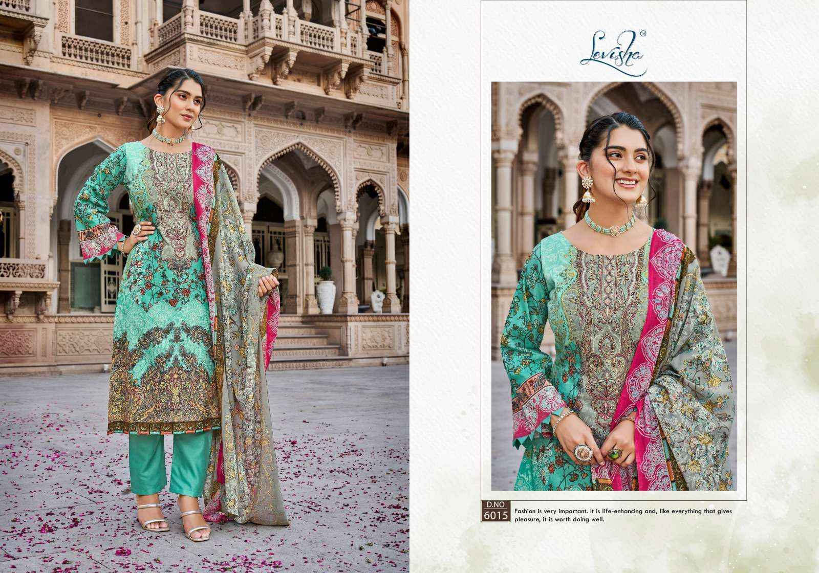 LEVISHA NAIRA NX VOL 6 COTTON DIGITAL PAKISTANI PRINTS SUIT ( 8 pcs catalog )