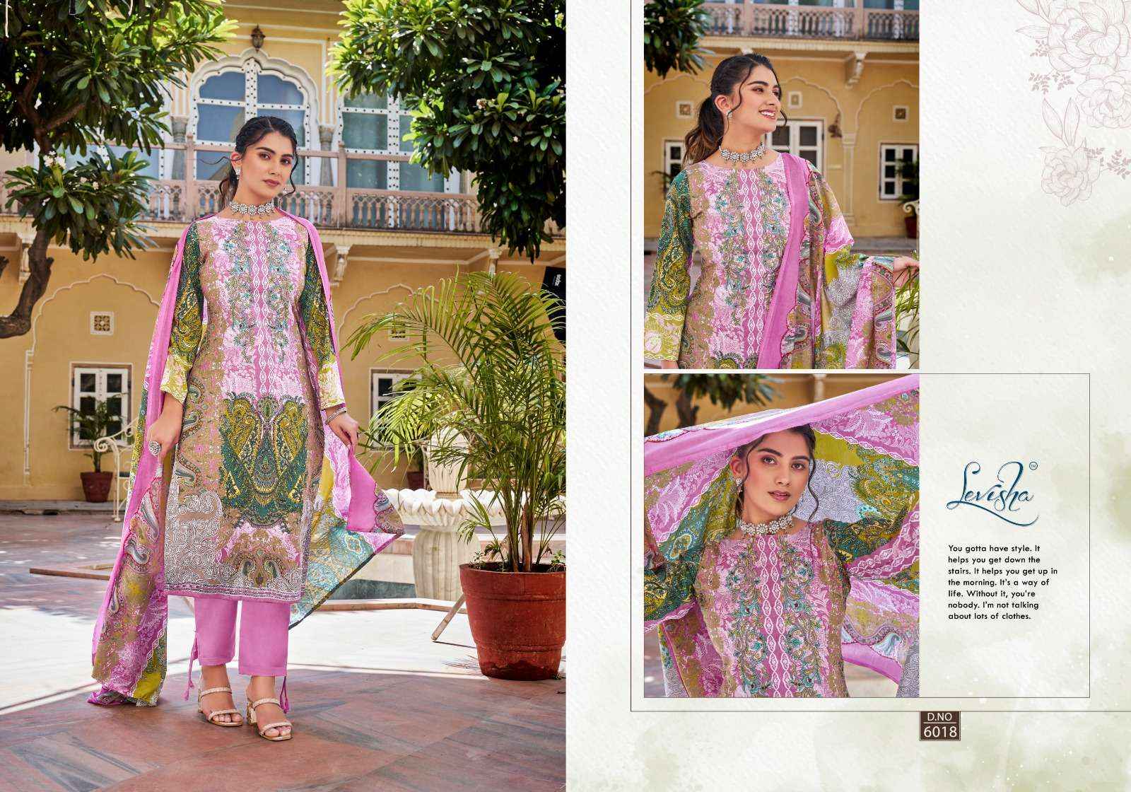 LEVISHA NAIRA NX VOL 6 COTTON DIGITAL PAKISTANI PRINTS SUIT ( 8 pcs catalog )