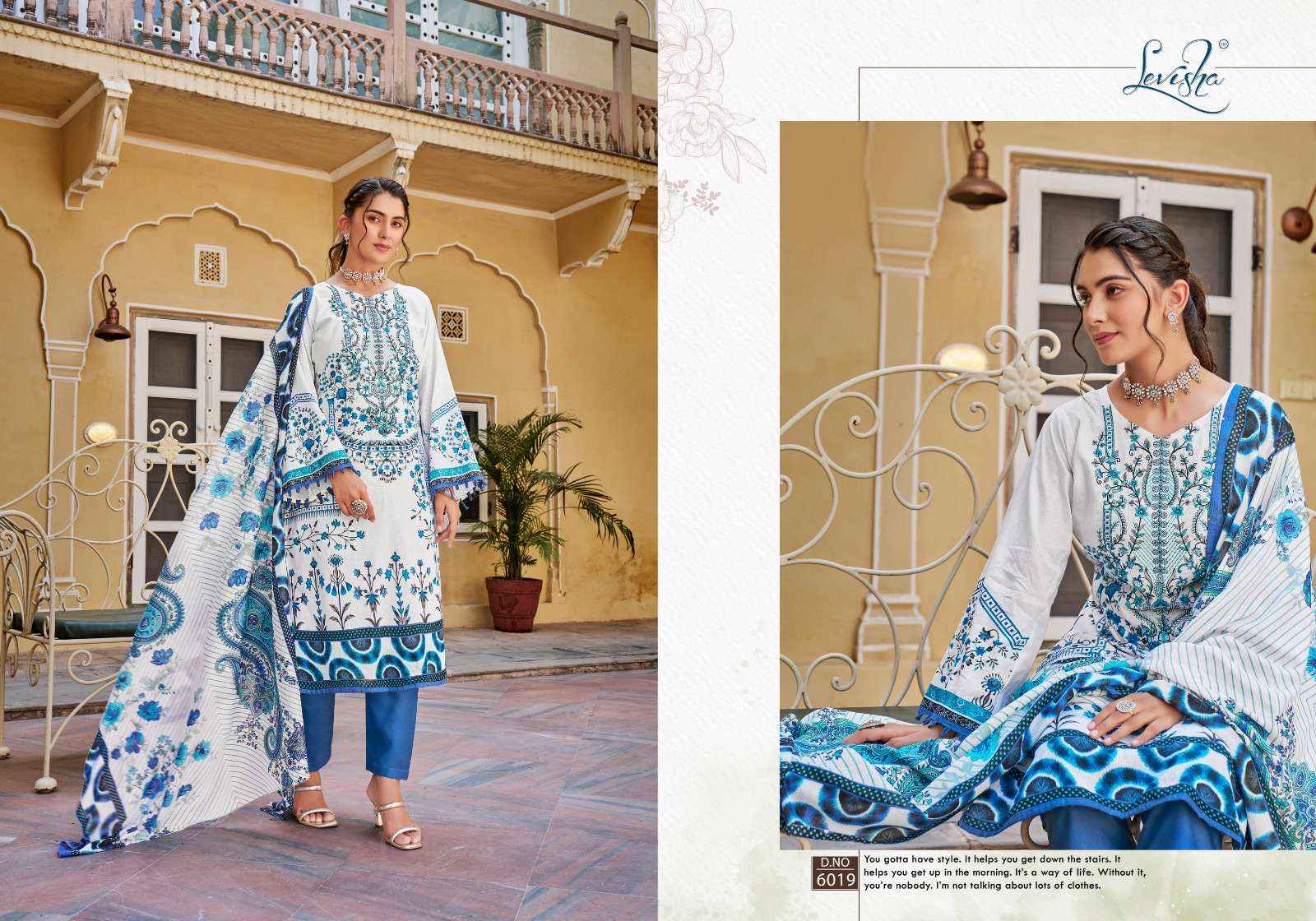 LEVISHA NAIRA NX VOL 6 COTTON DIGITAL PAKISTANI PRINTS SUIT ( 8 pcs catalog )